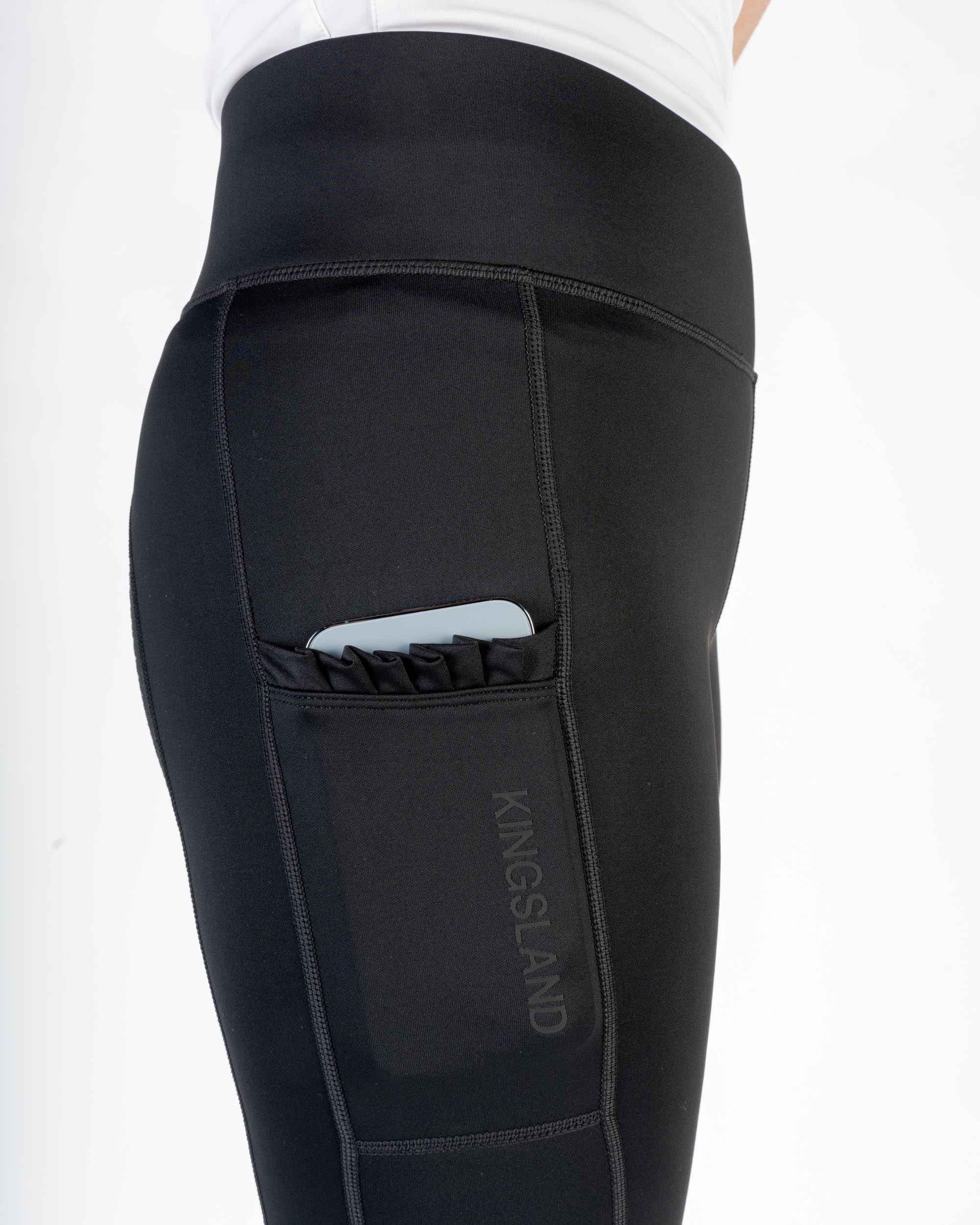 Reitleggings Damen KLkattie W F-Tec mit Vollgrip in Black