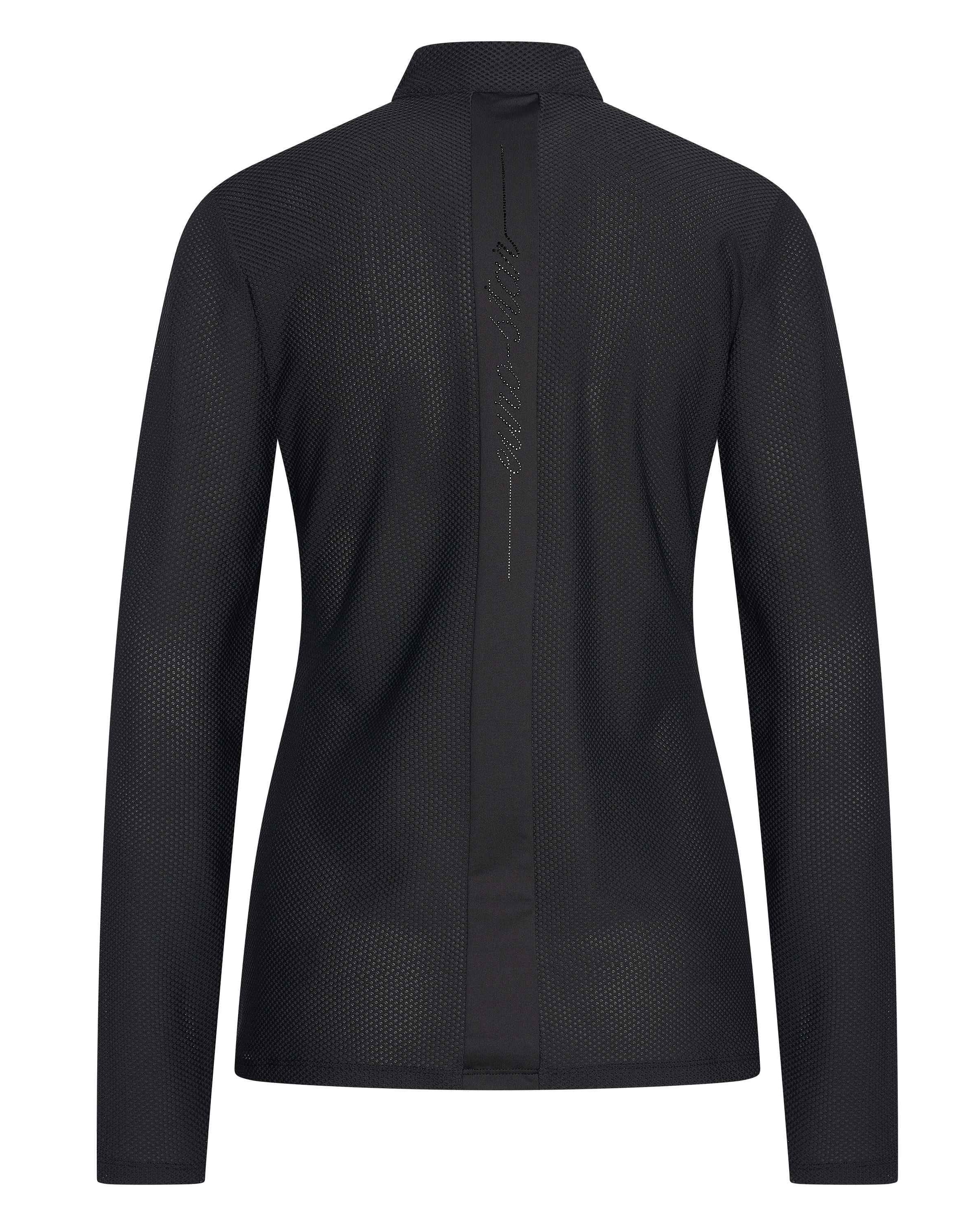 Shirt Damen Valetta longsleeve in schwarz