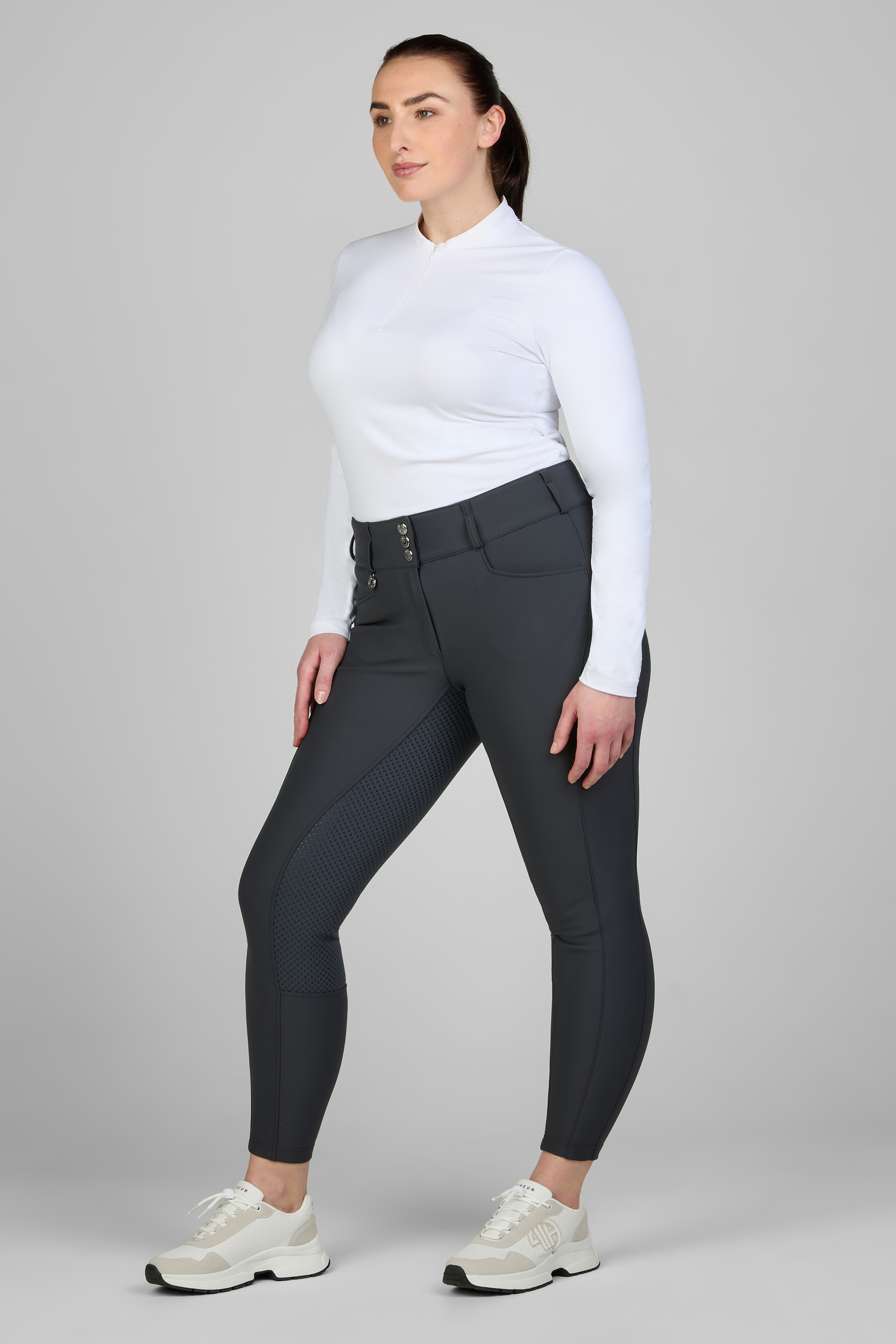 Reithose Damen New Candela Softshell Vollgrip