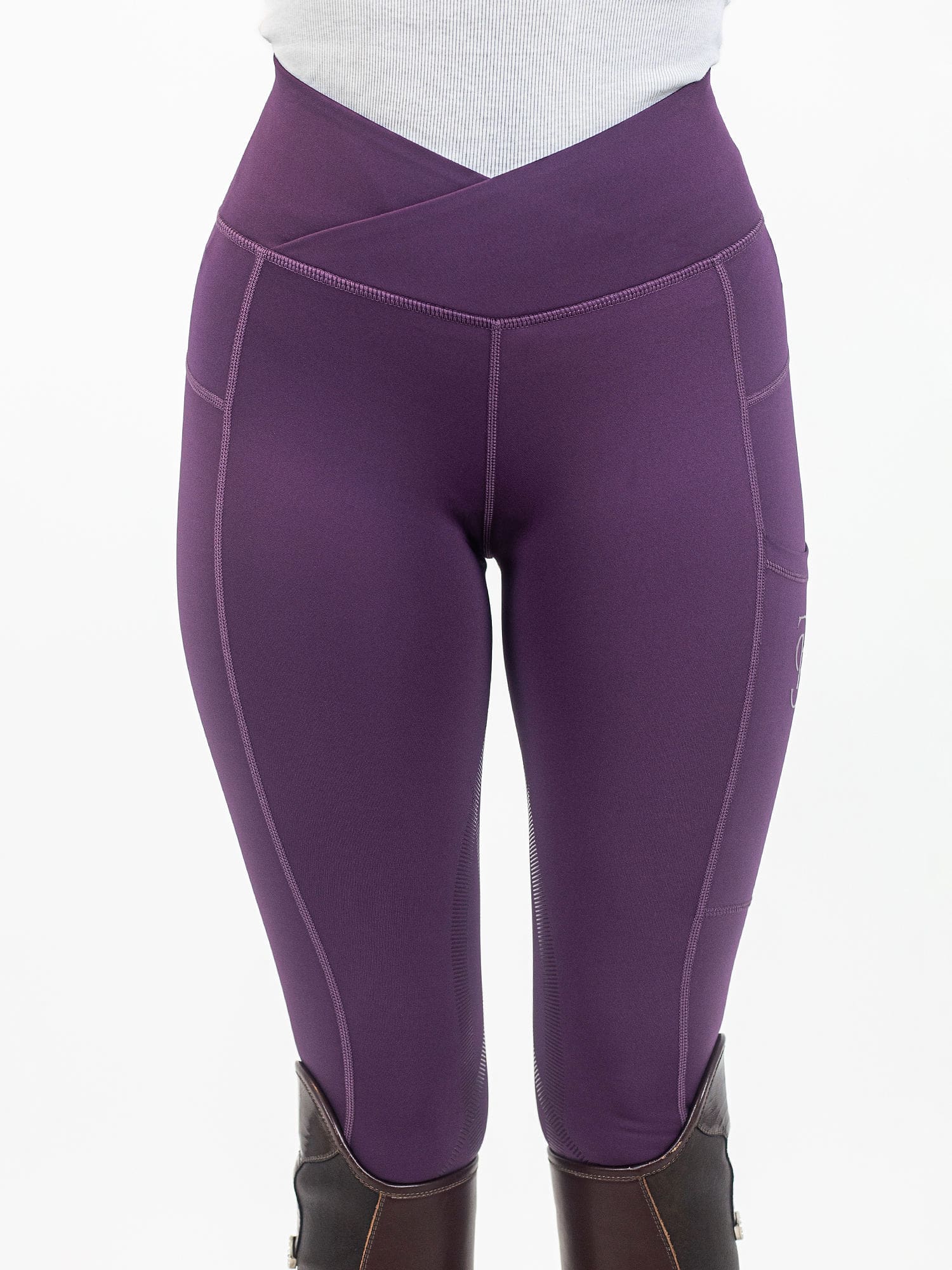 Reitleggings Damen Jocelyn Hybridgrip