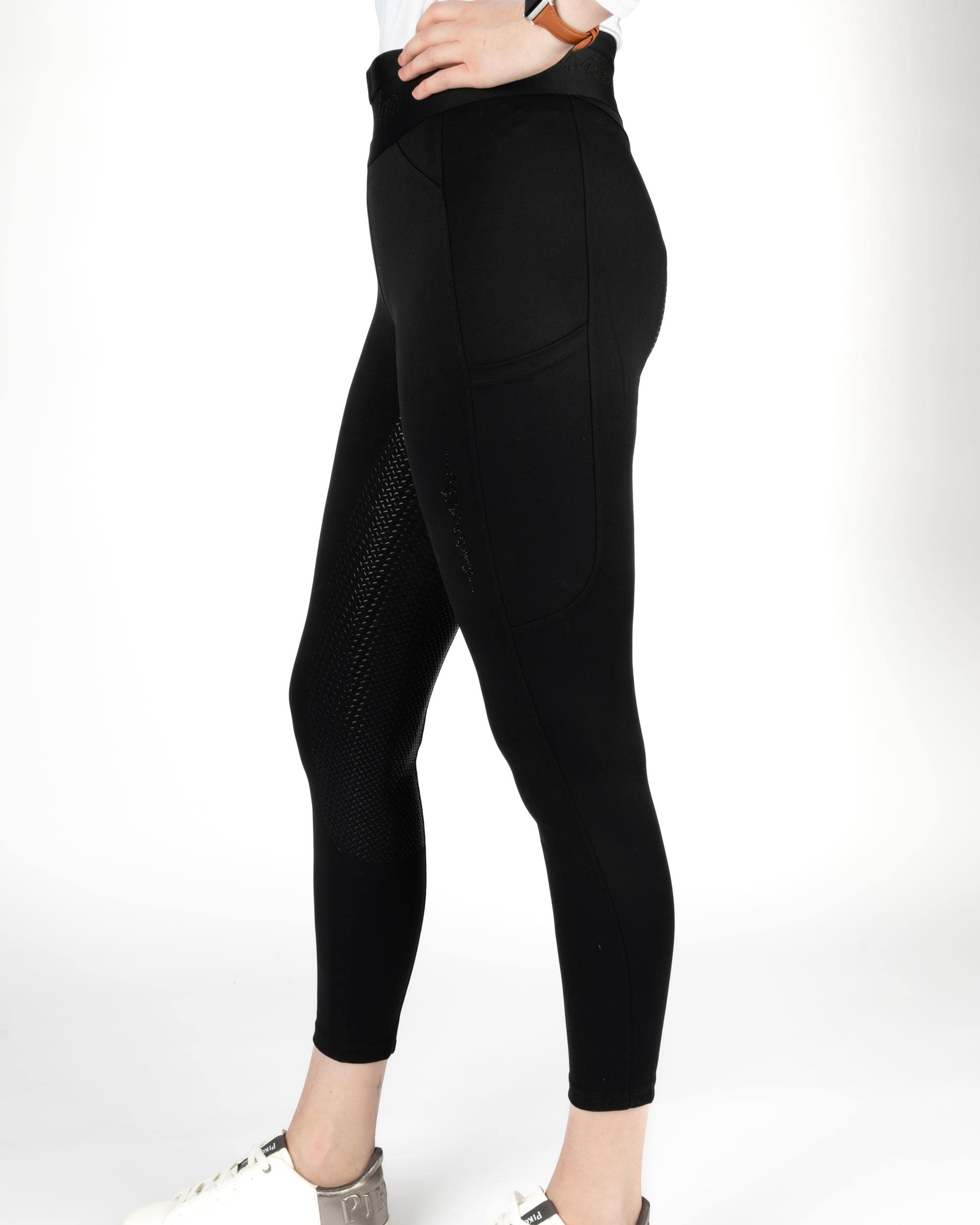 Reitleggins Damen Ares Vollgrip in night