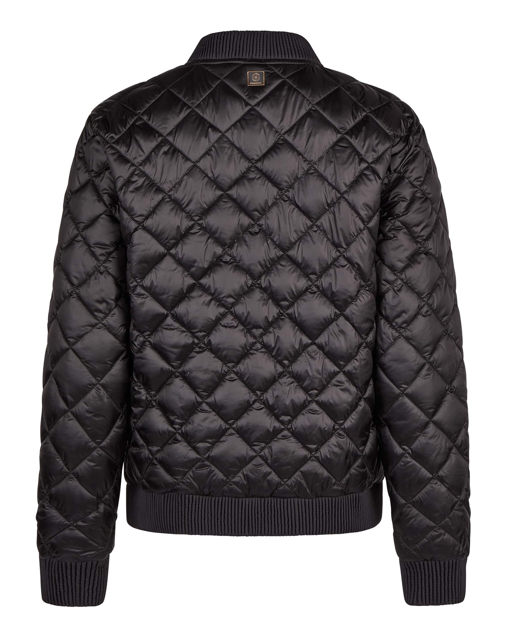 Blouson Damen Heritage Quilt in schwarz