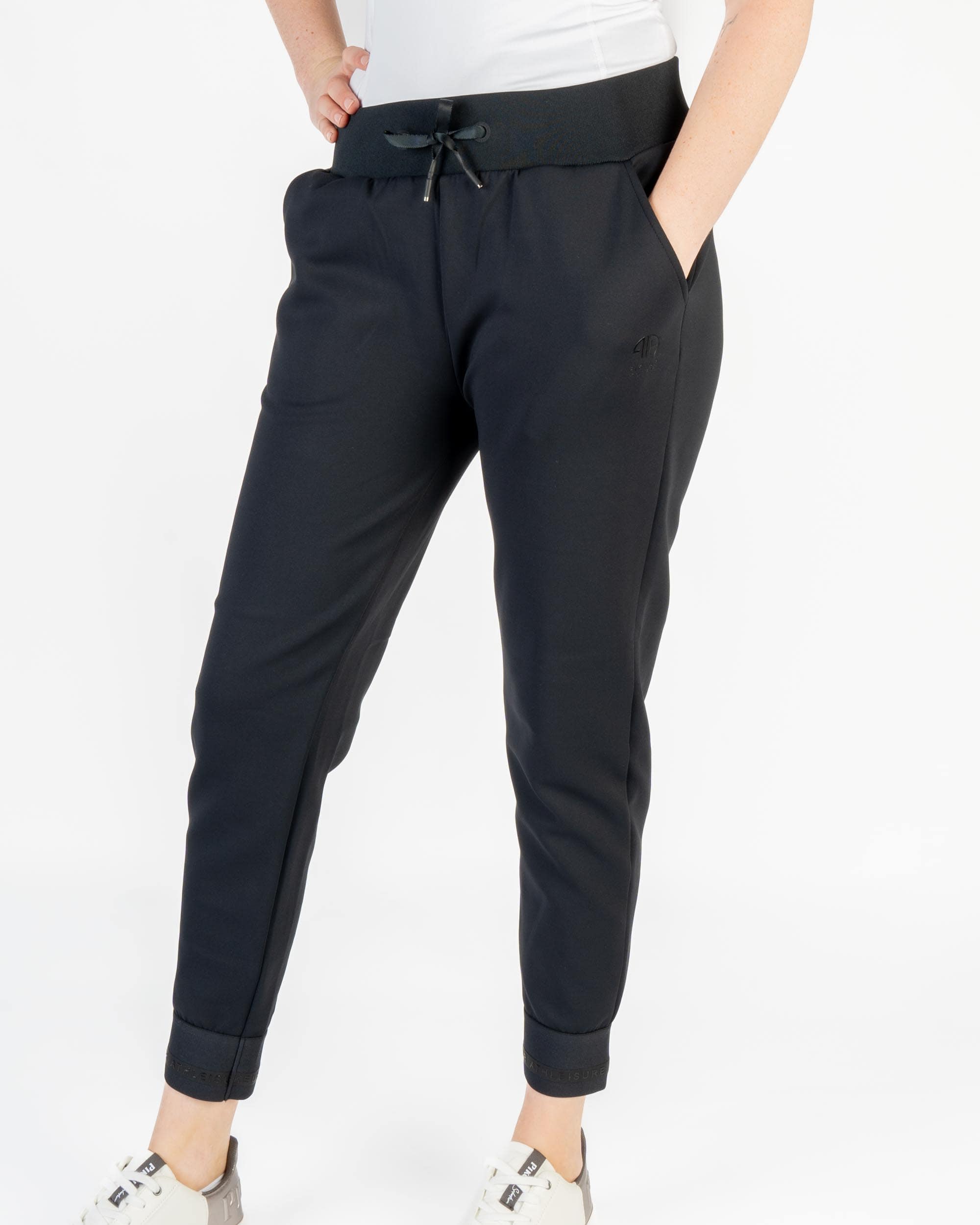 Jogginghose Damen Athleisure in caviar