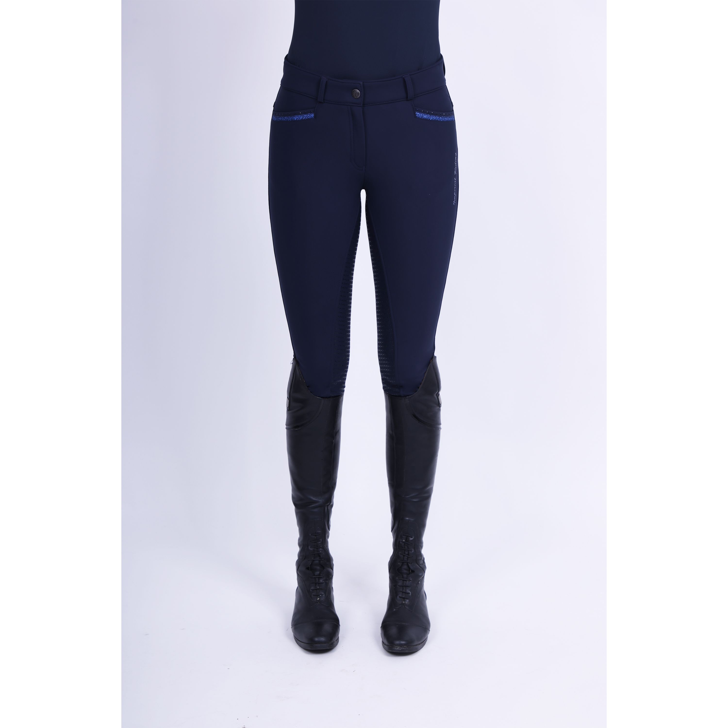 Reithose Damen Capone high waist winter Vollgrip