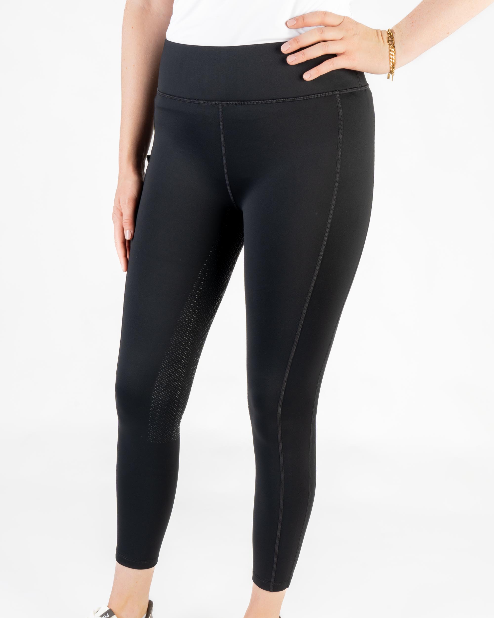 Reitleggings Damen KLkattie W F-Tec mit Vollgrip in Black