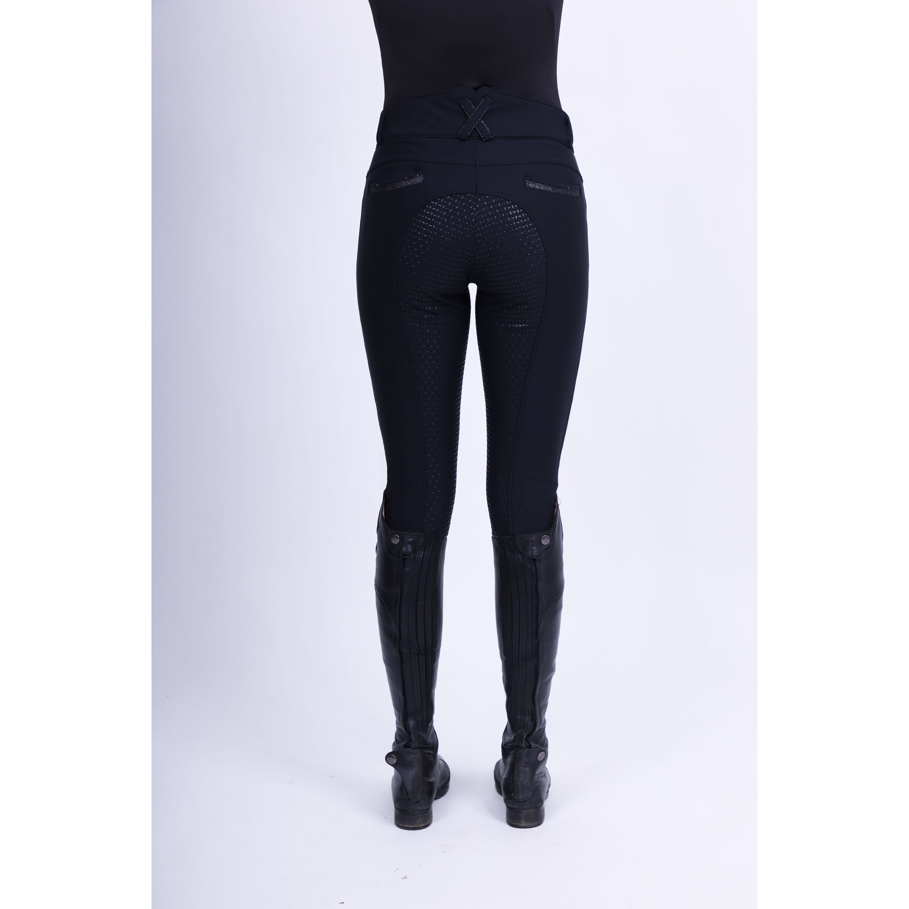 Reithose Damen Capone high waist winter Vollgrip