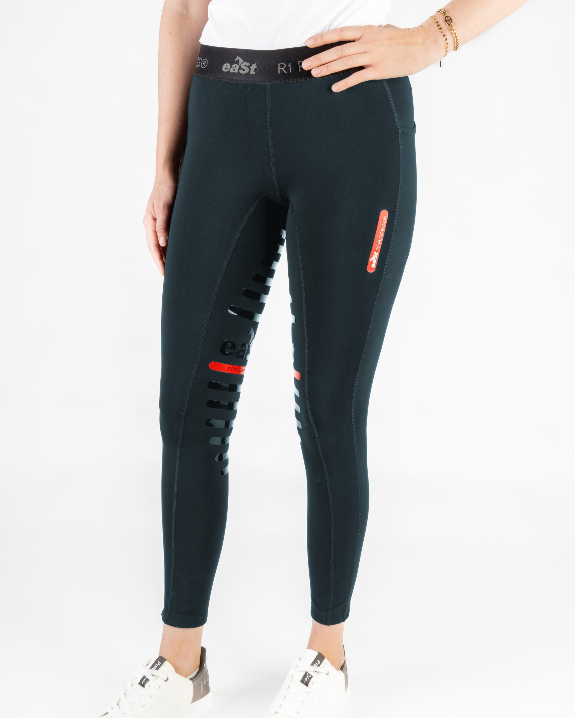 Reitleggings Damen Reggings® R1 mit Vollgrip