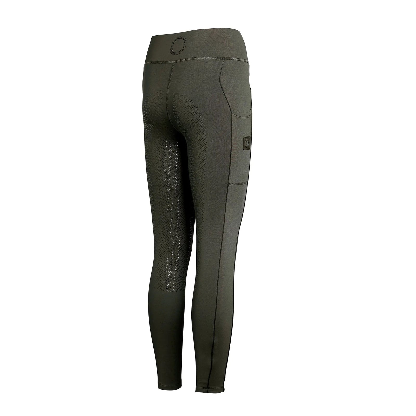 Reitleggings Damen mit Full-Grip KLkattie in Green Black Ink