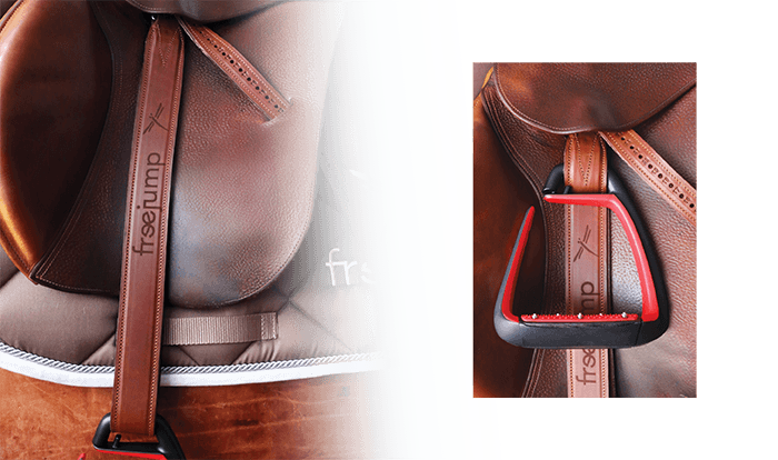 Steigbügelriemen Leathers Classic Wide in schwarz