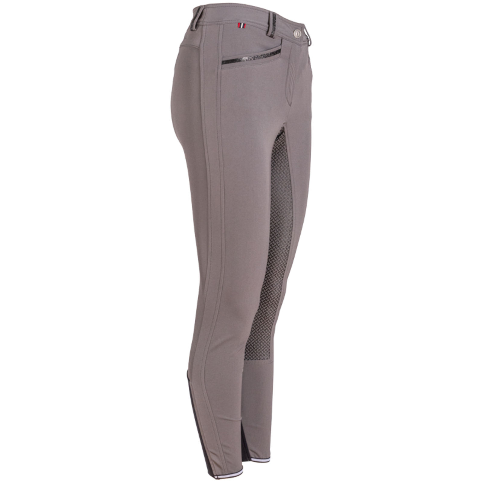 Reithose Damen CAVALCiora mit Voll-Grip in grau/schwarz