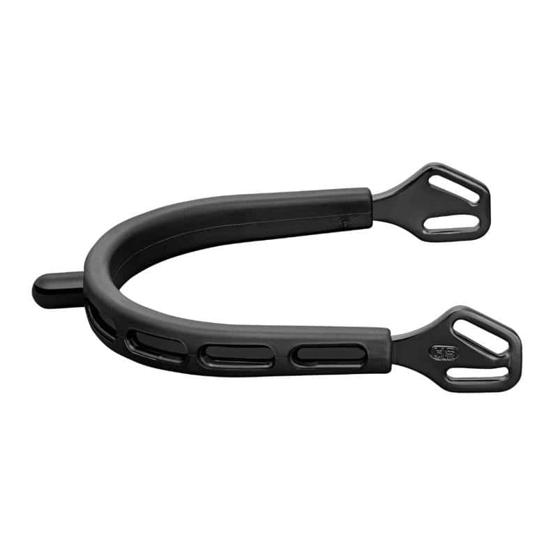 ULTRA fit EXTRA GRIP Sporen "Black Series" - Edelstahl rostfrei anthrazit, 15 mm abgerundet