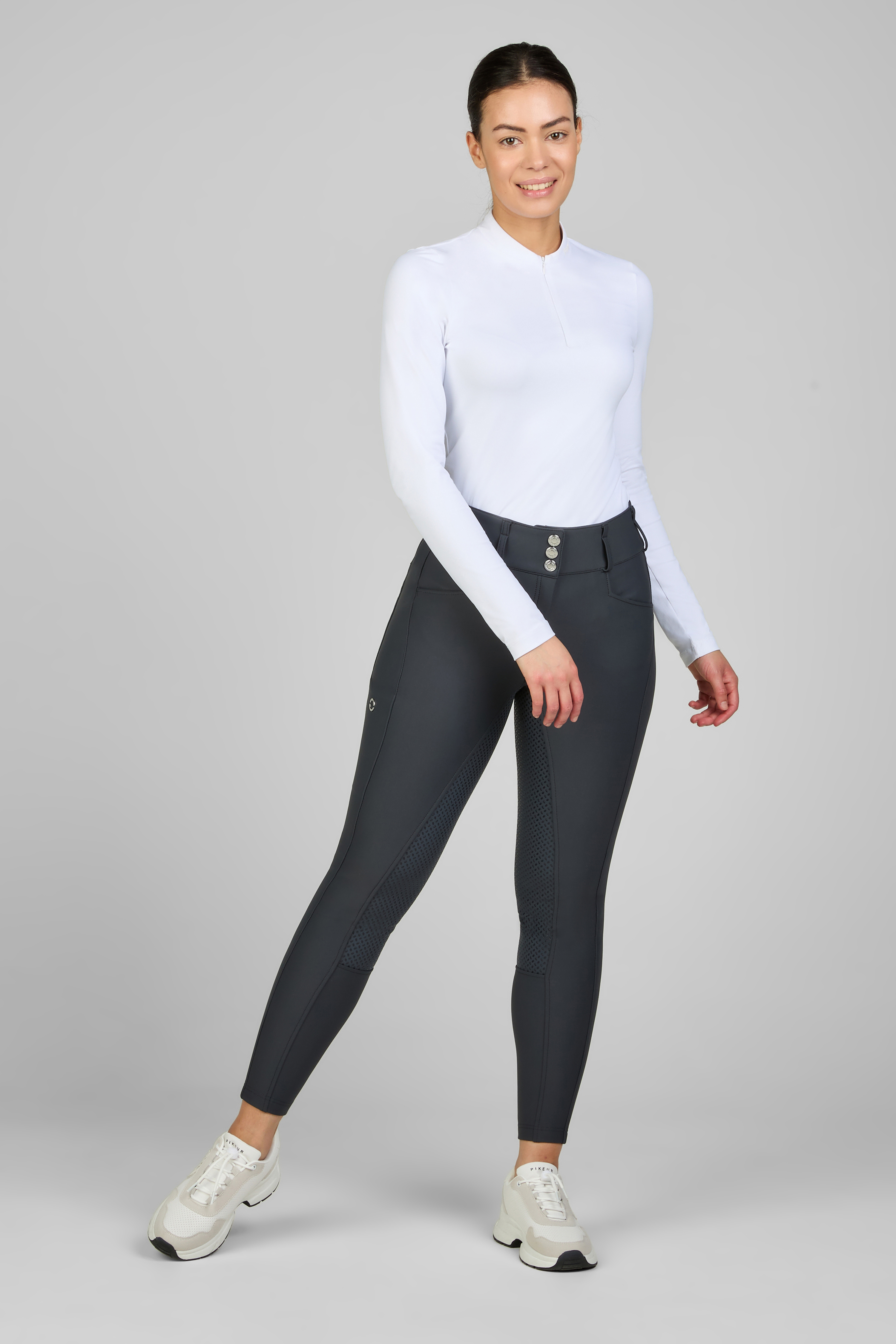 Reithose Damen New Candela Softshell Vollgrip