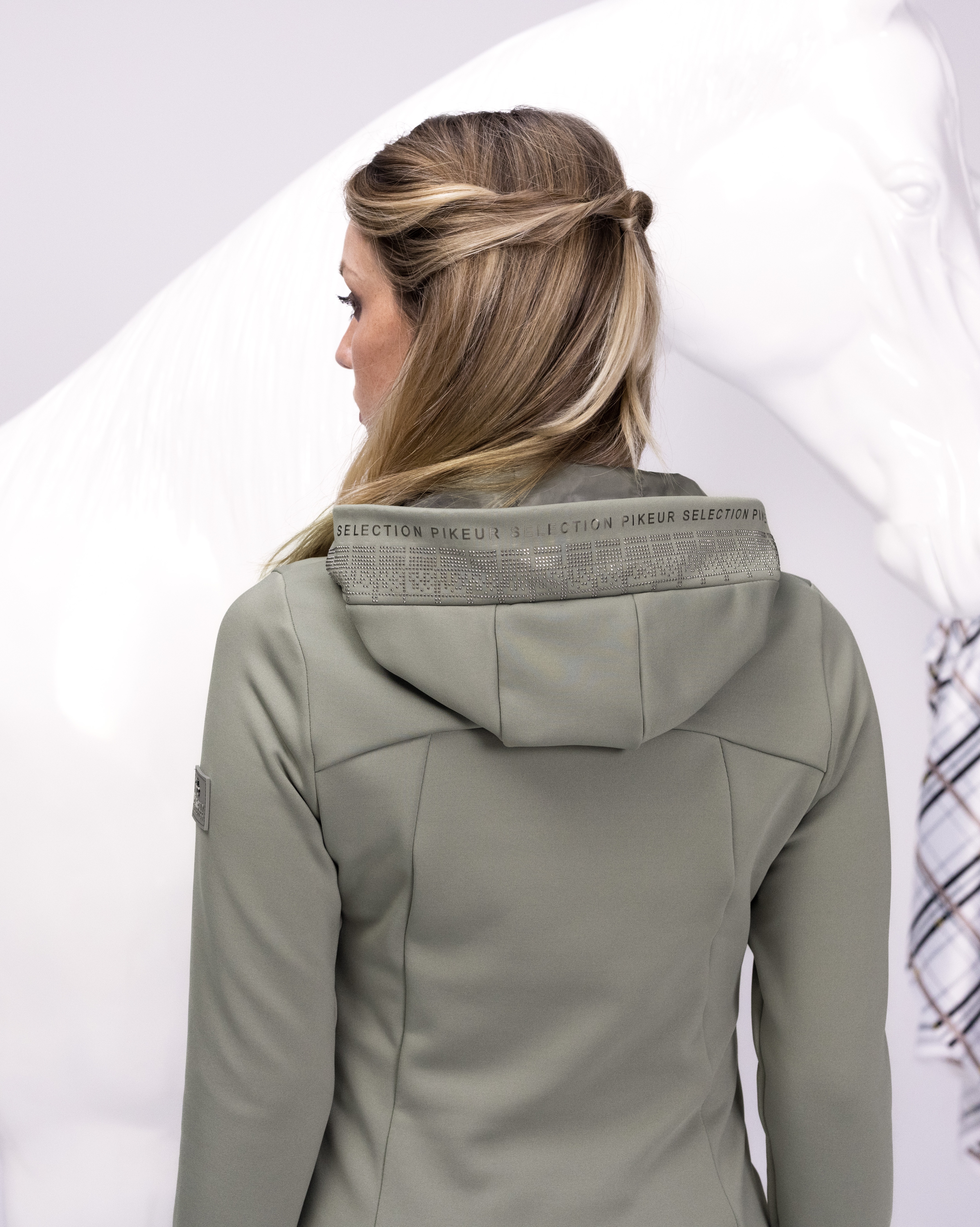 Jacke Damen Fleece- und Softshell Selection in foggy green