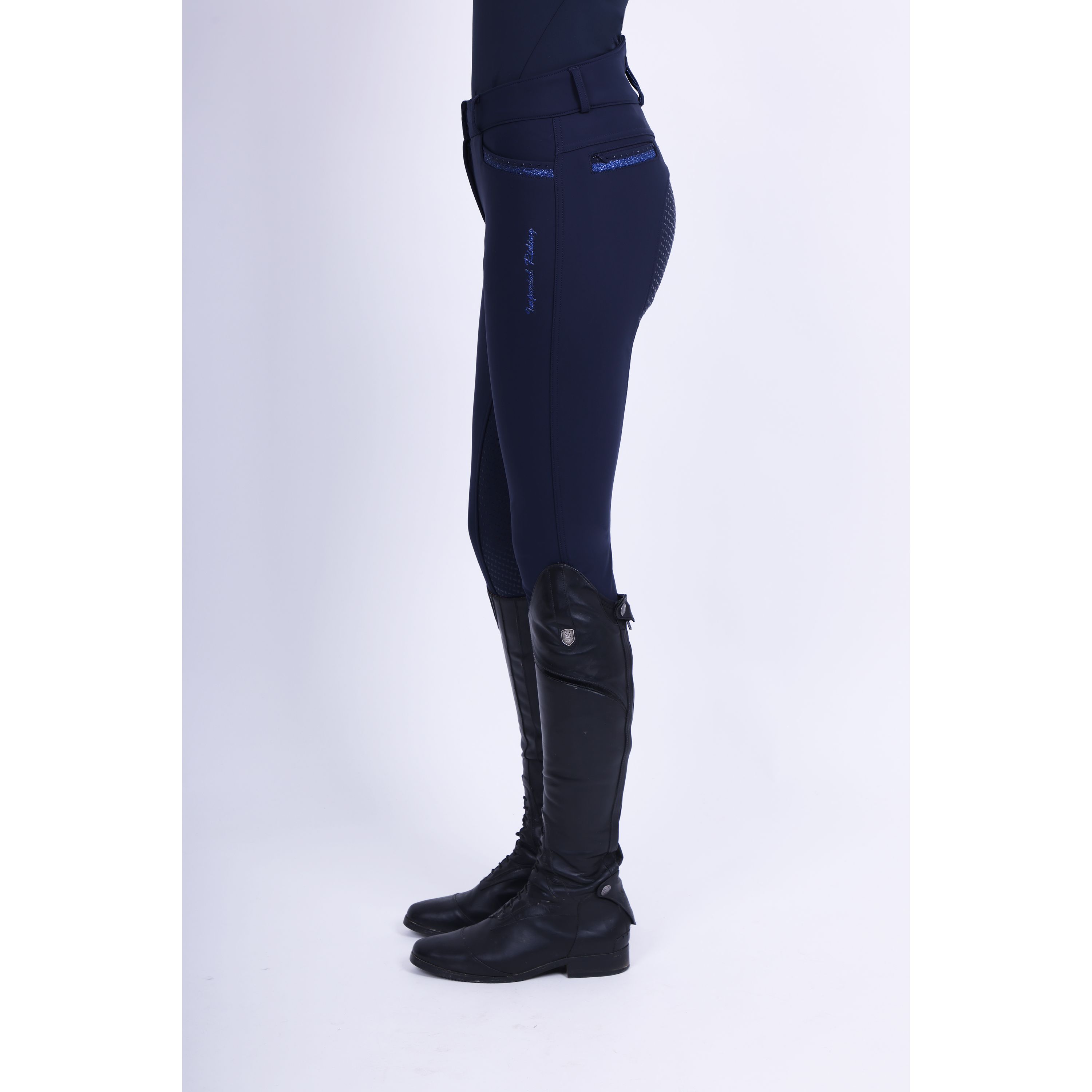 Reithose Damen Capone high waist winter Vollgrip