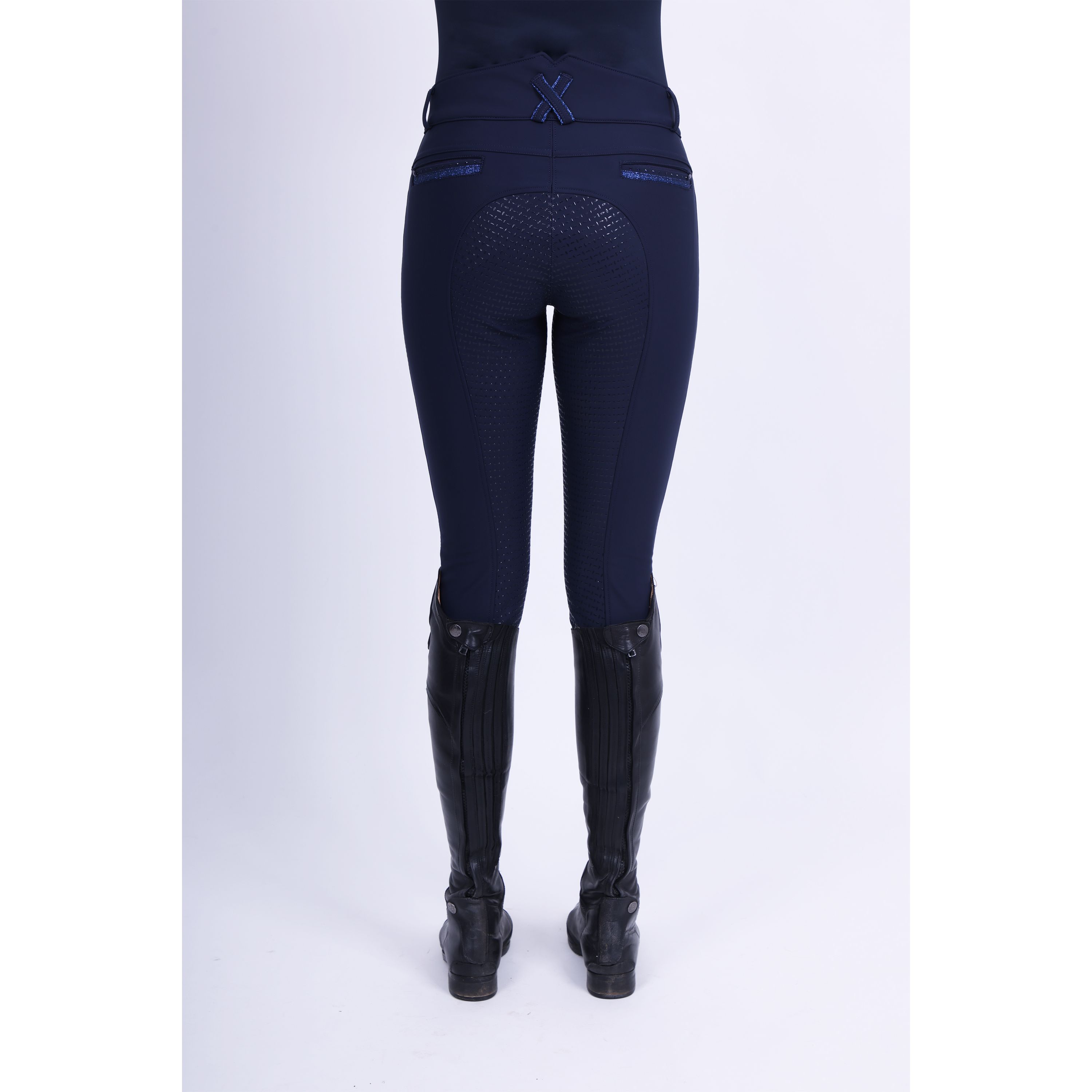 Reithose Damen Capone high waist winter Vollgrip