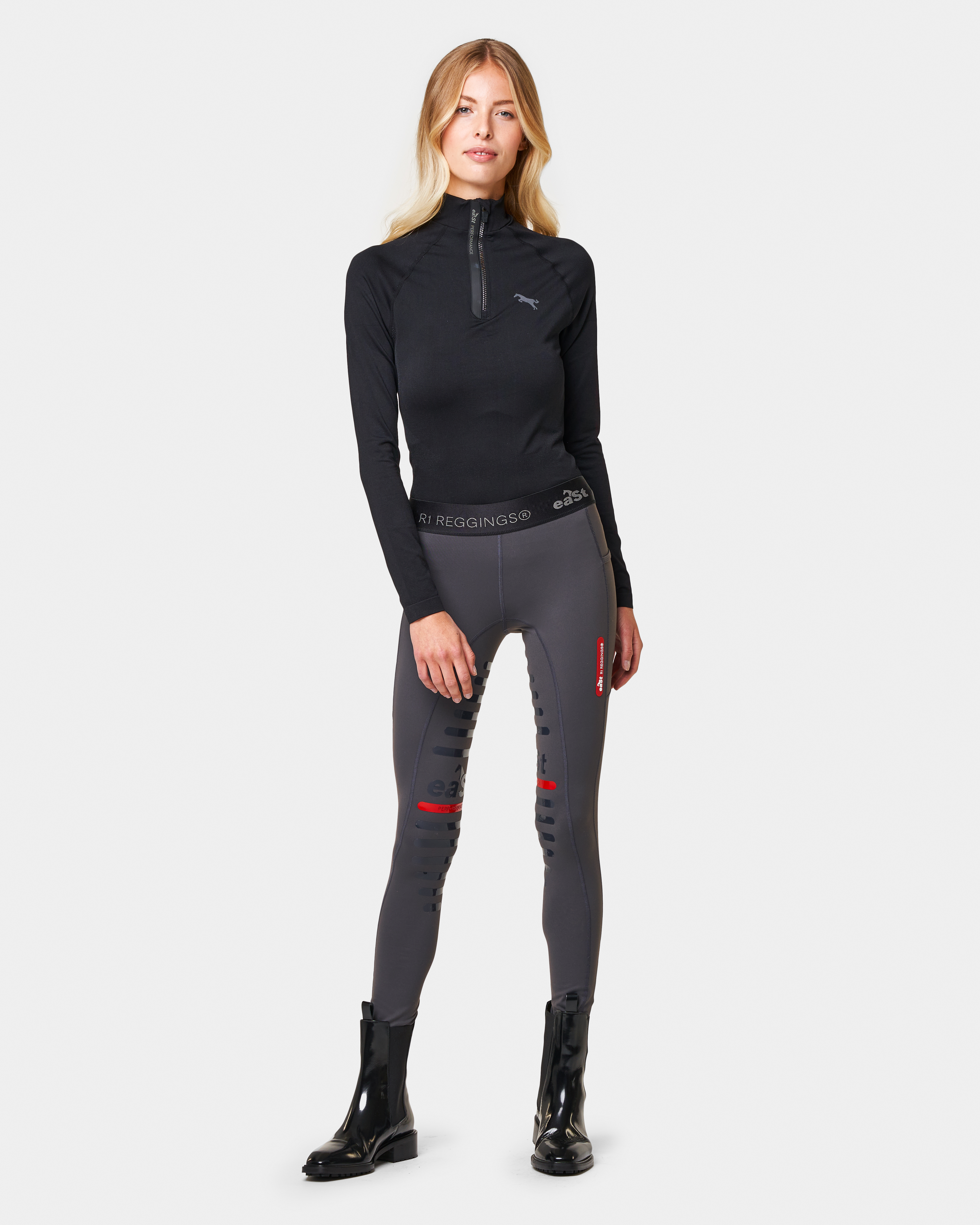 Reitleggings Damen Reggings® R1 Dressage mit Vollgrip