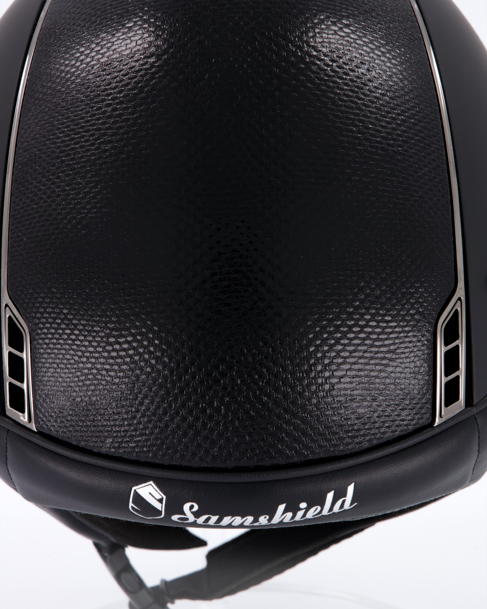 Reithelm Miss Shield Shadowmatt Black, Top Lizard black, Frontale band Lizard black, Trim chrome black, Blason Chrome black