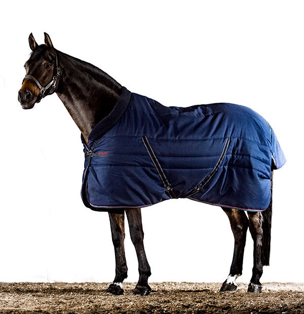 Stalldecke Cosy Stable 100g in Navy/ Burgundy, Teal & Navy