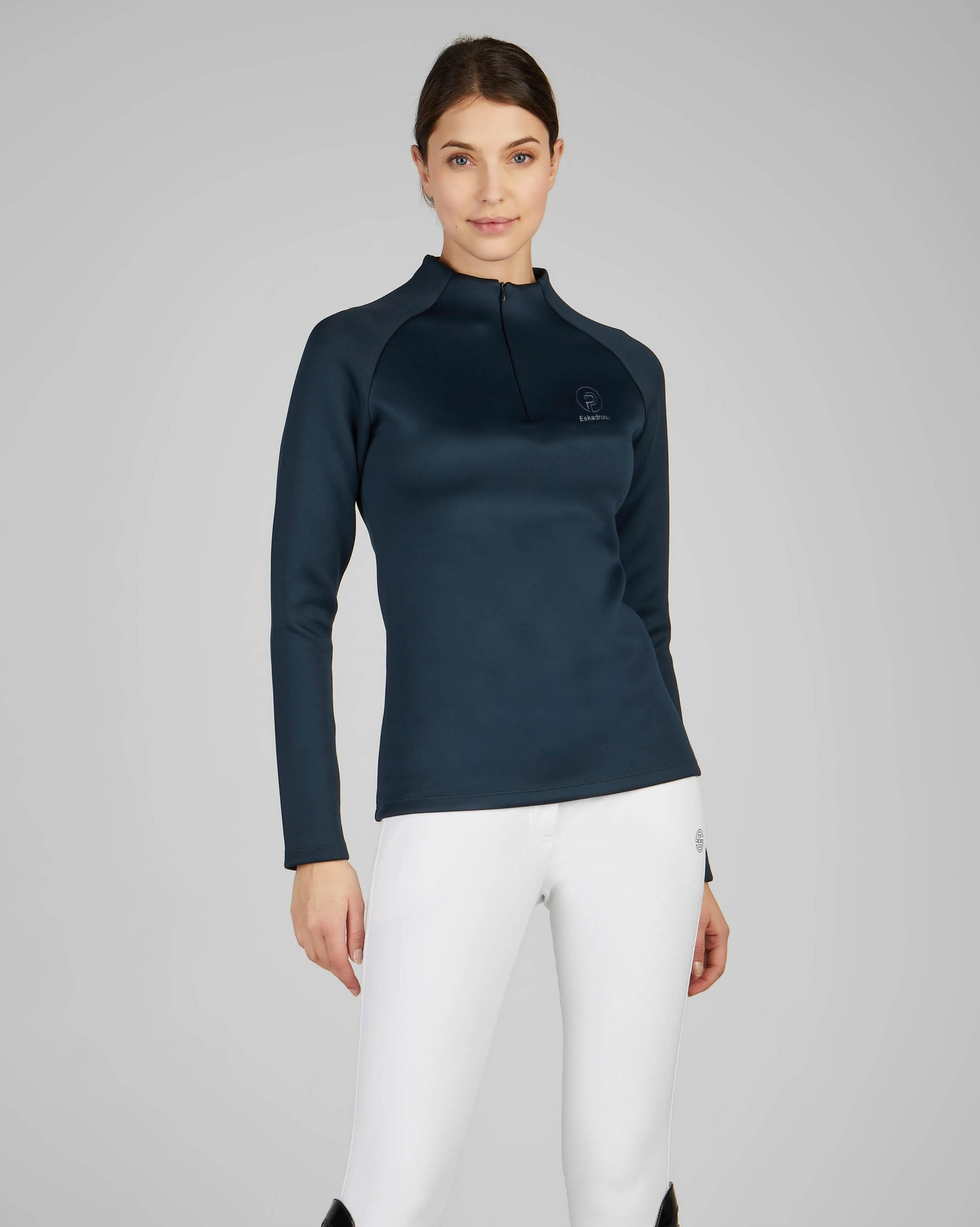 Funktionsshirt Damen Half Zip Platinum