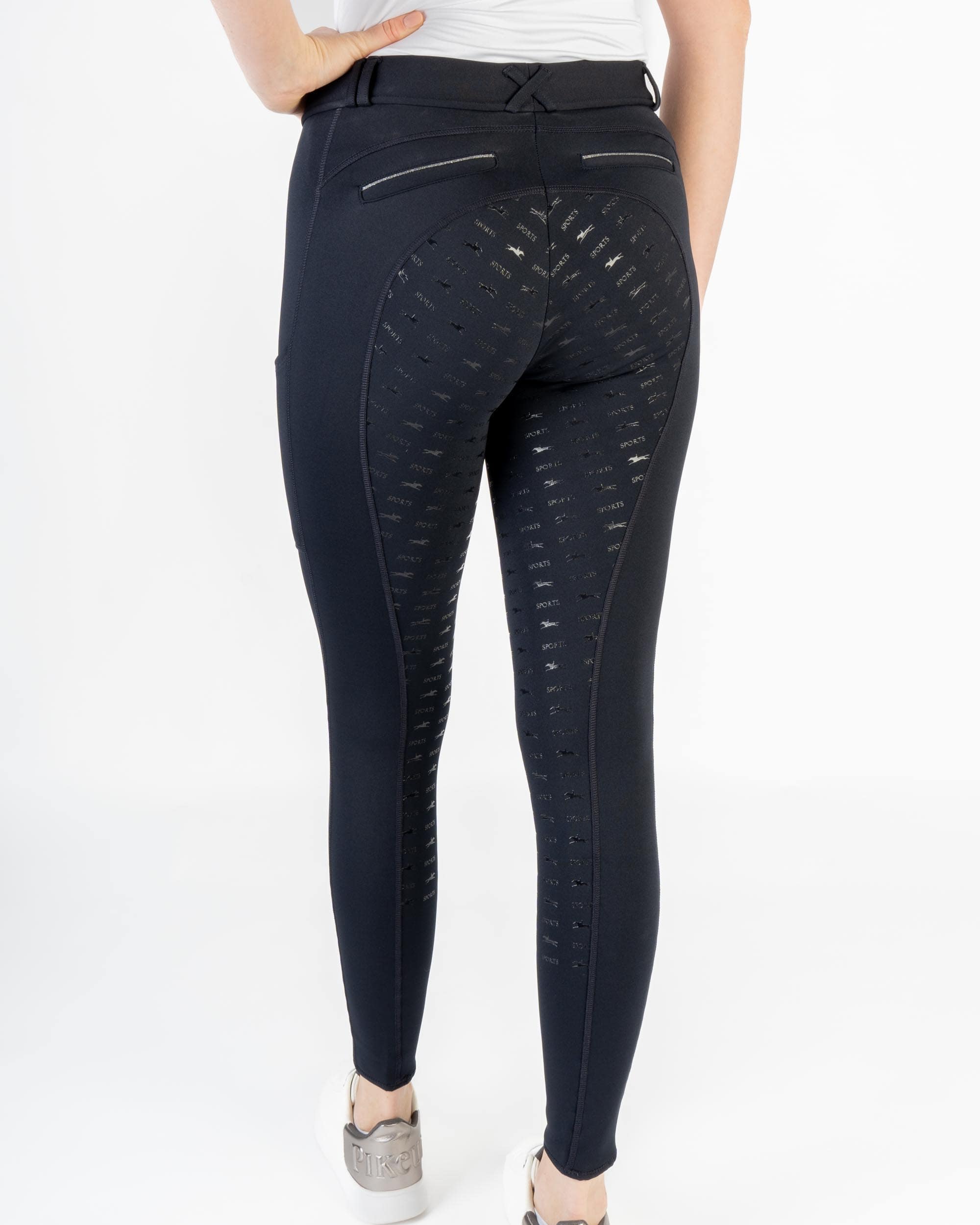 Reitleggings Damen Winter Riding Tights II mit Vollgrip