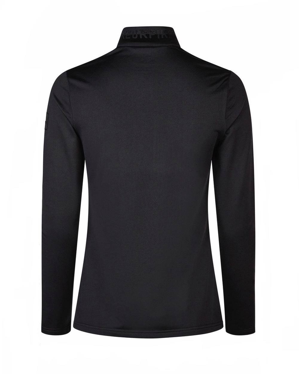 Zip-Shirt Damen Longsleeve Selection in schwarz