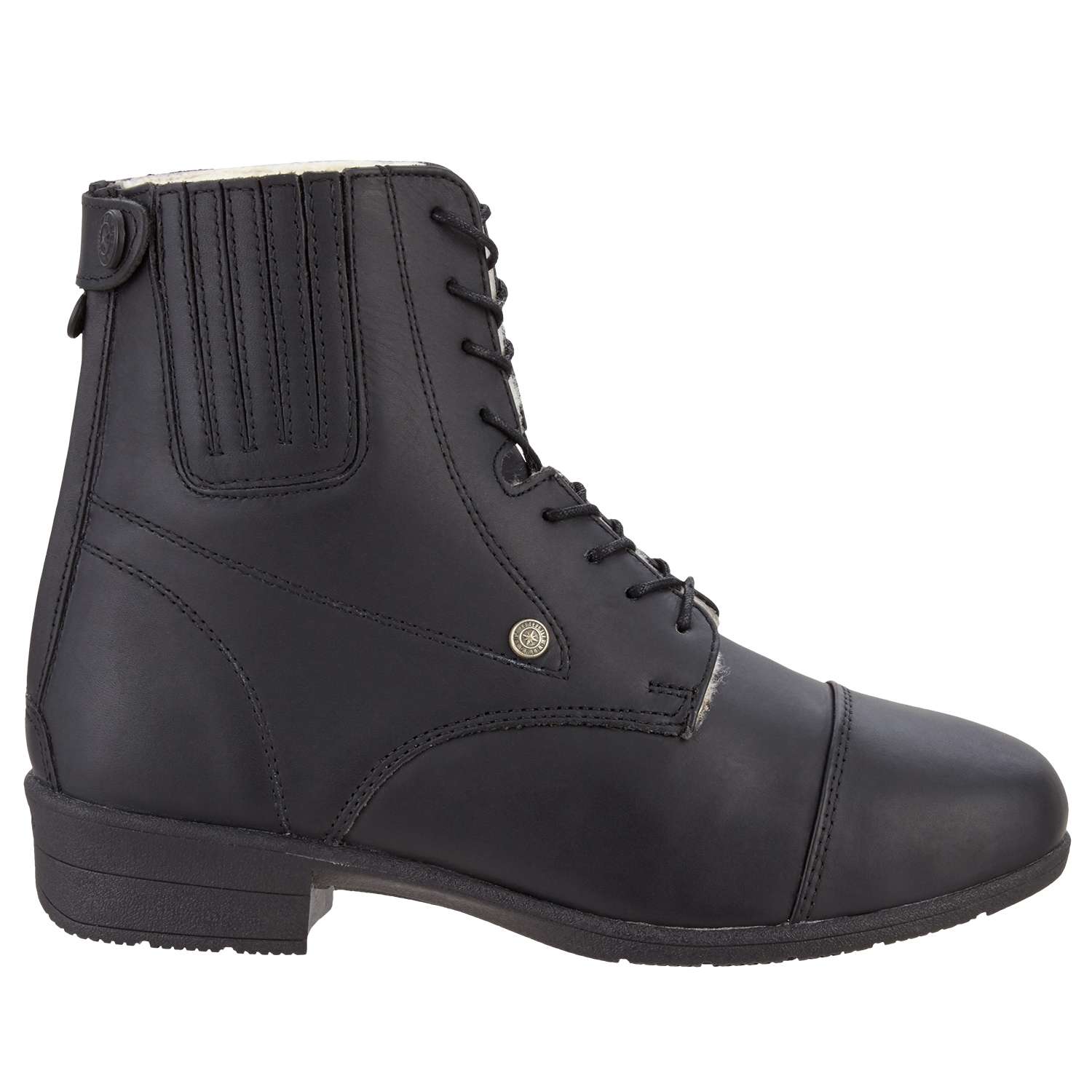 Winter- Stiefelette Back Zip Schnürer IceLock Merino BZ Lace in schwarz