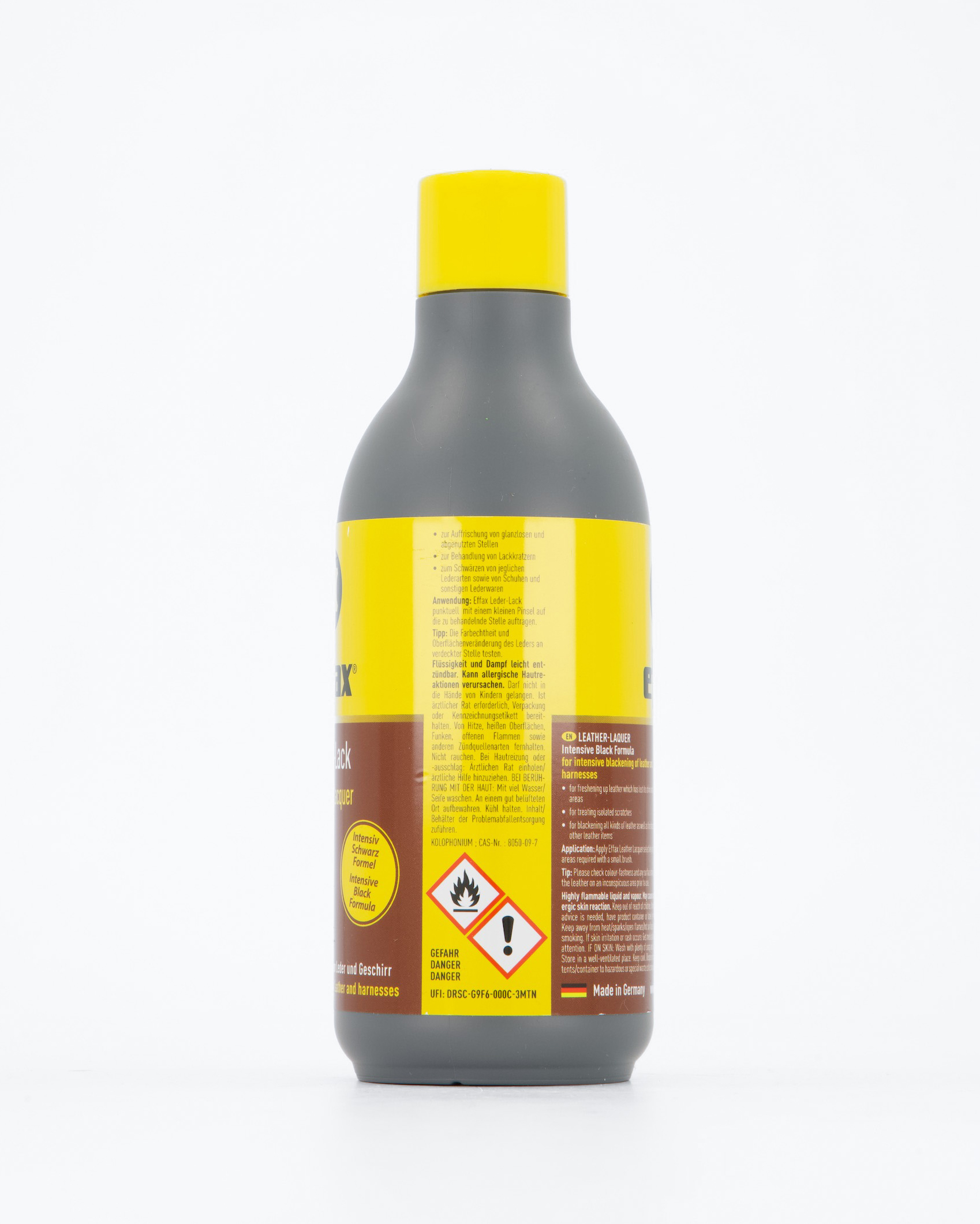 Leder-Lack in schwarz, 250 ml