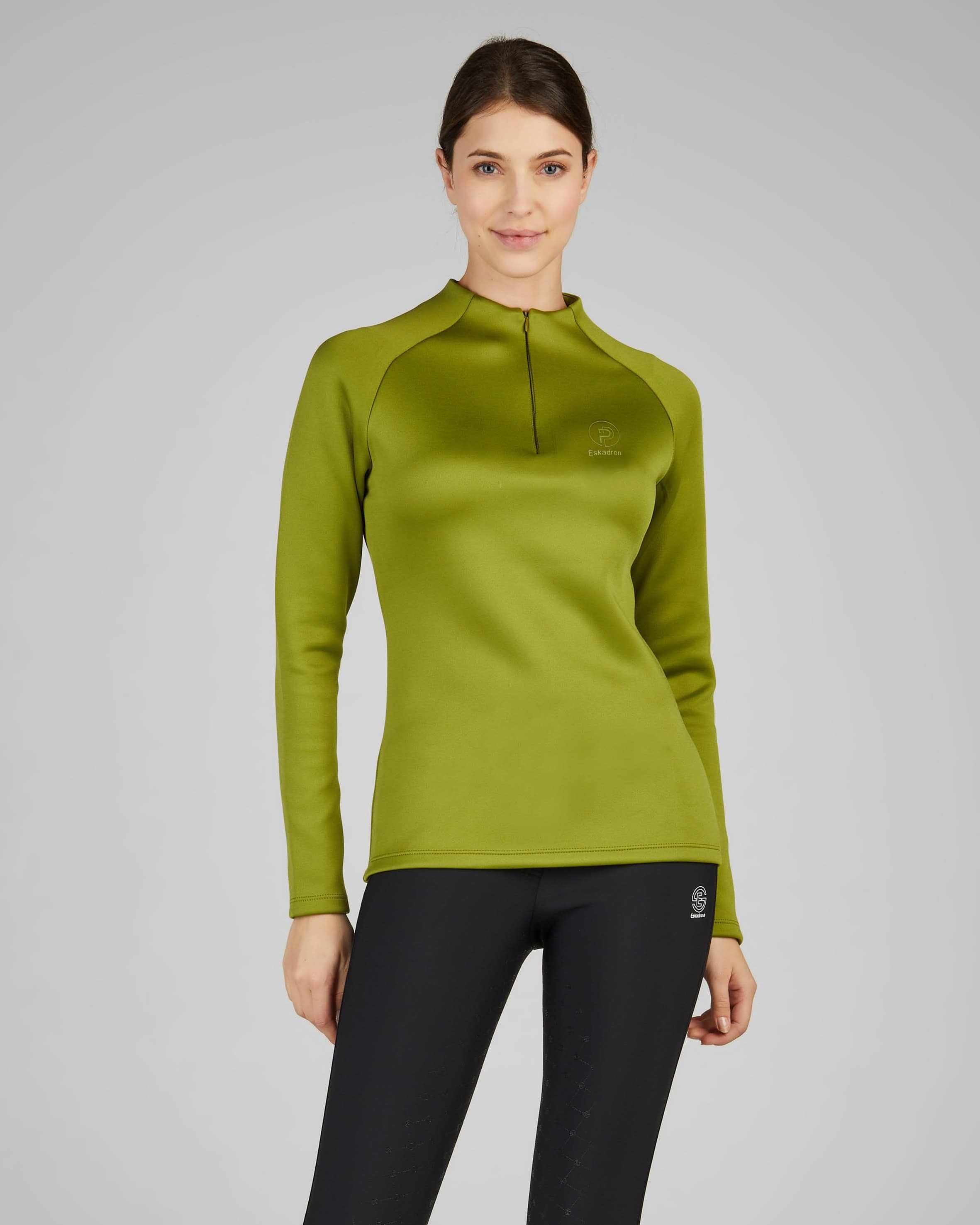 Funktionsshirt Damen Half Zip Platinum