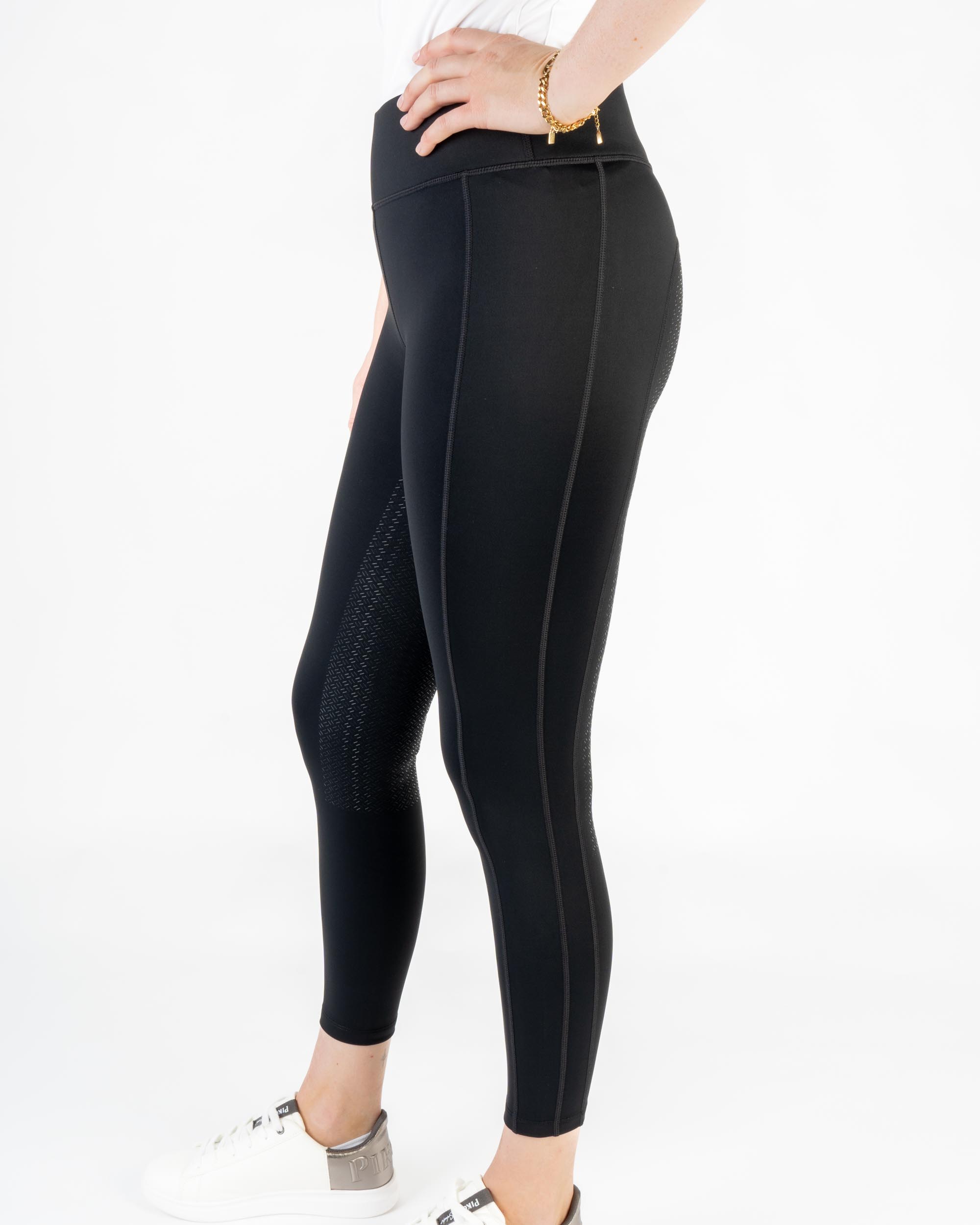 Reitleggings Damen KLkattie W F-Tec mit Vollgrip in Black