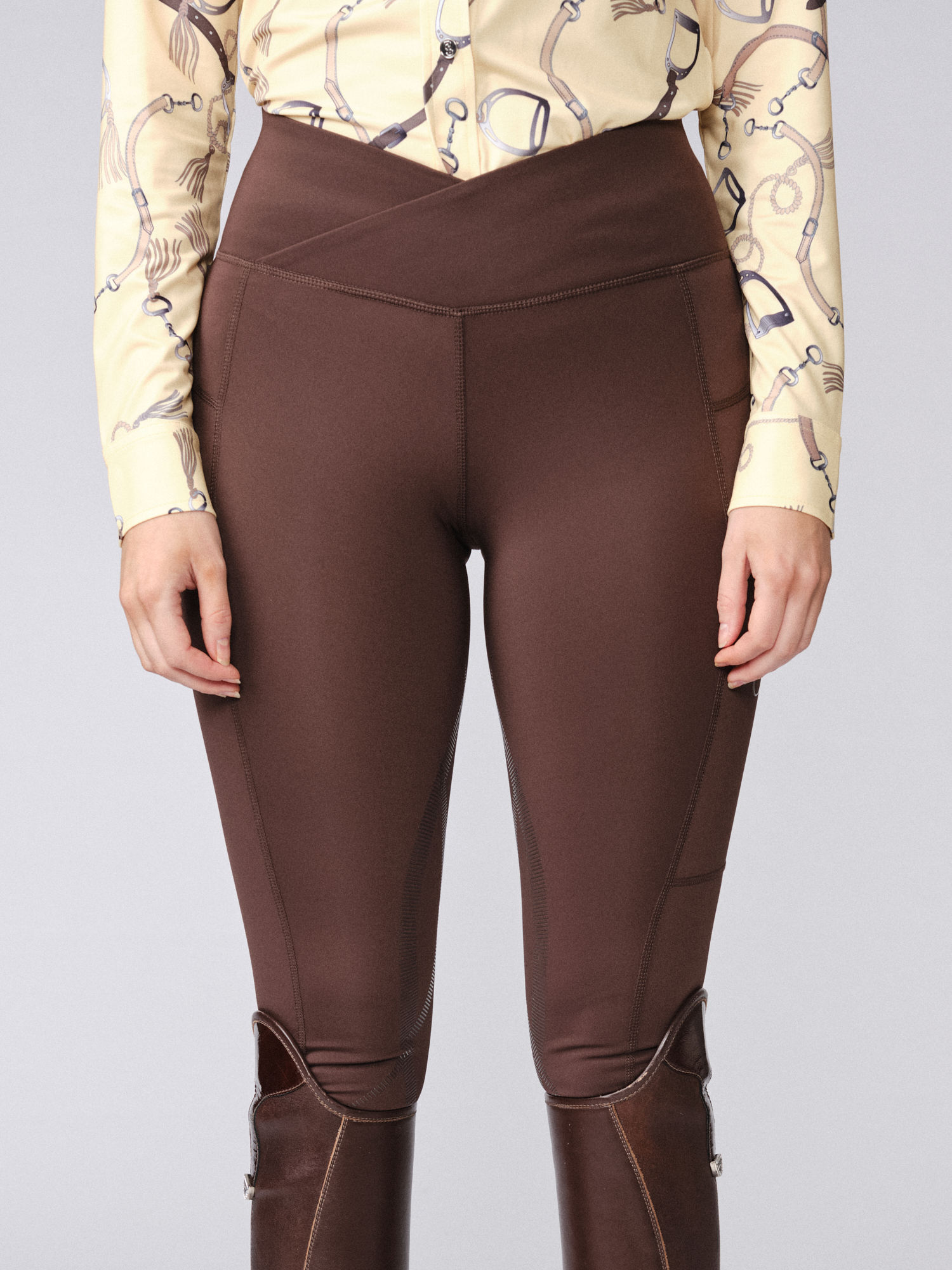 Reitleggings Damen Jocelyn Kniegrip