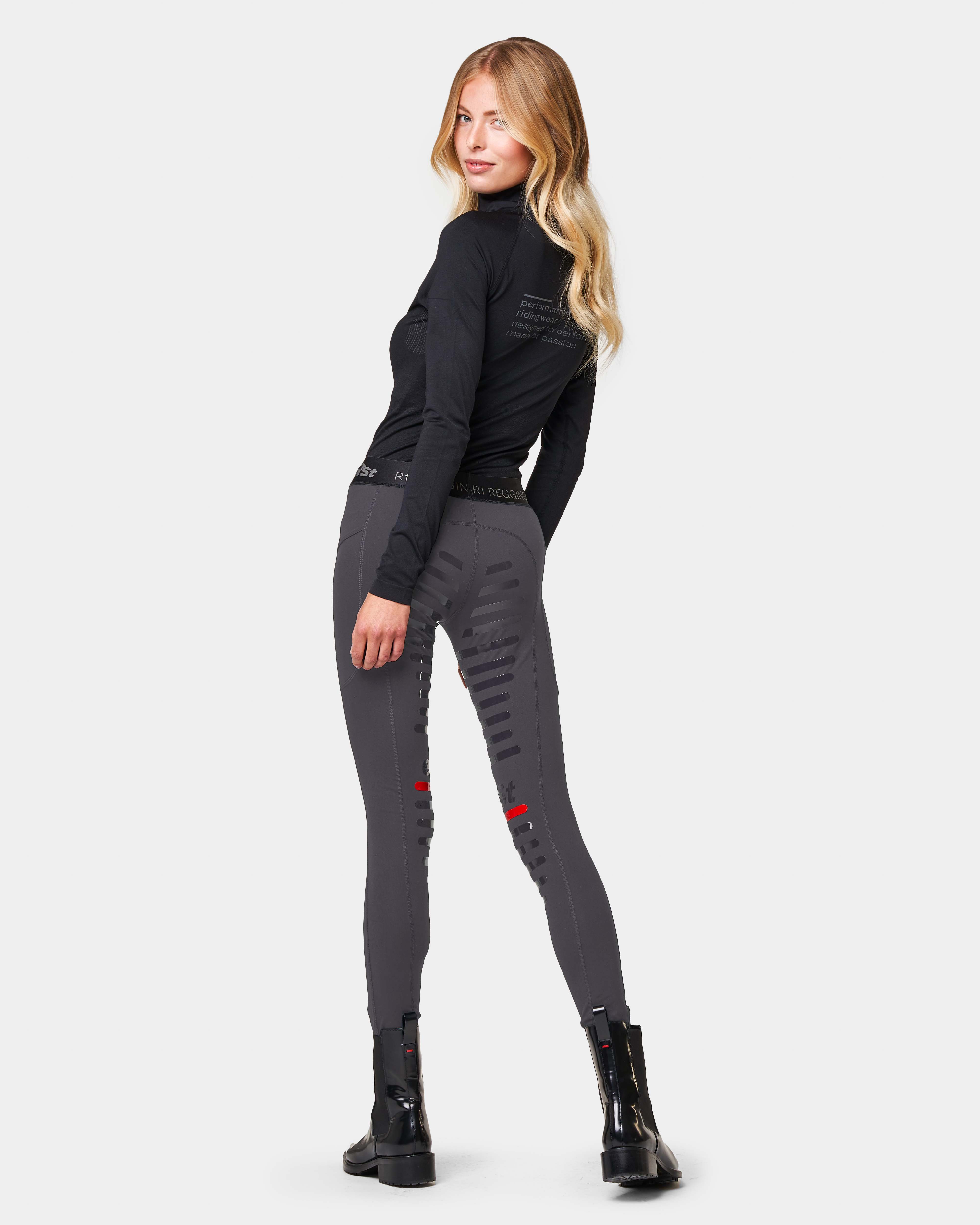 Reitleggings Damen Reggings® R1 Dressage mit Vollgrip