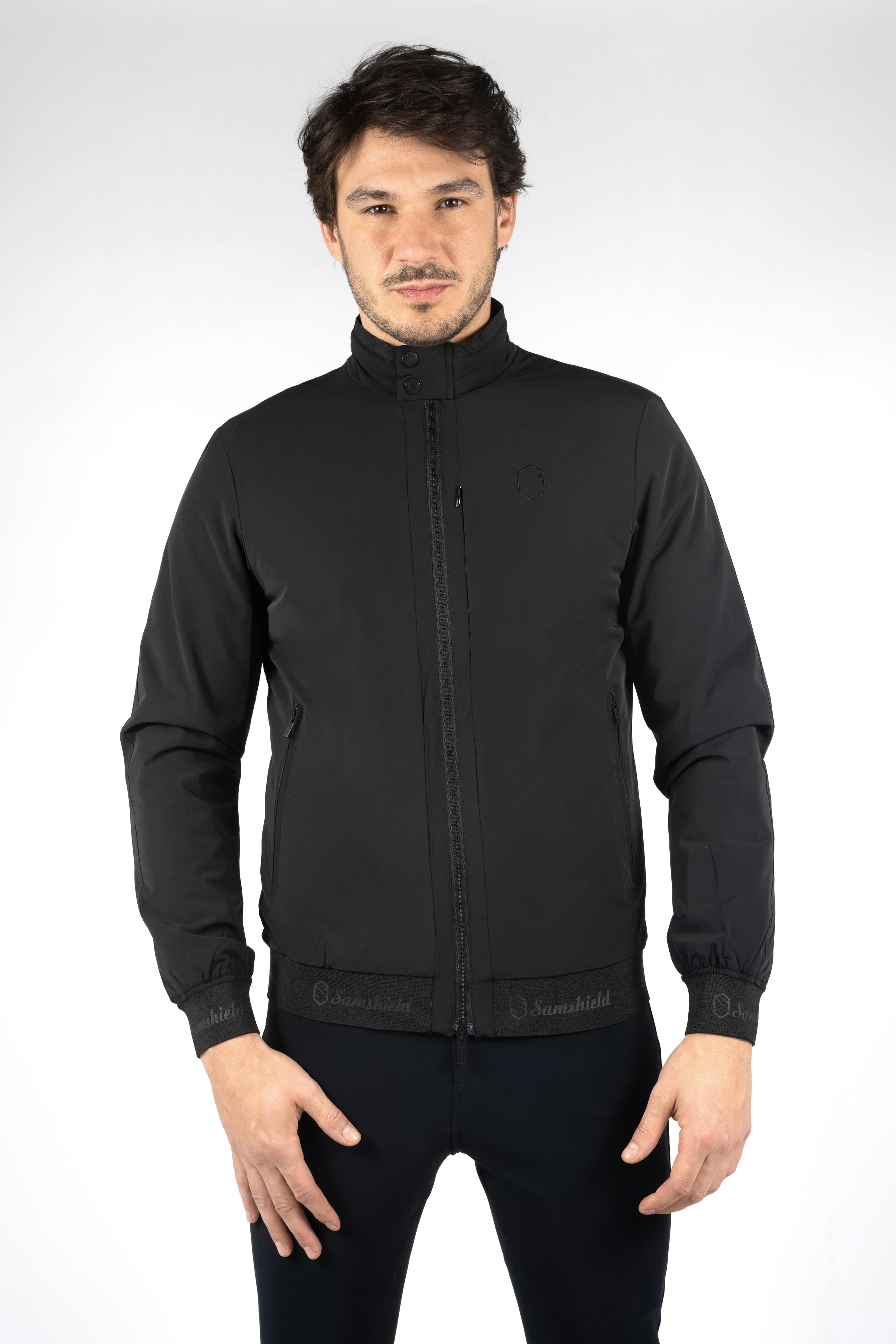 Bomberjacke Herren Gaspard in schwarz