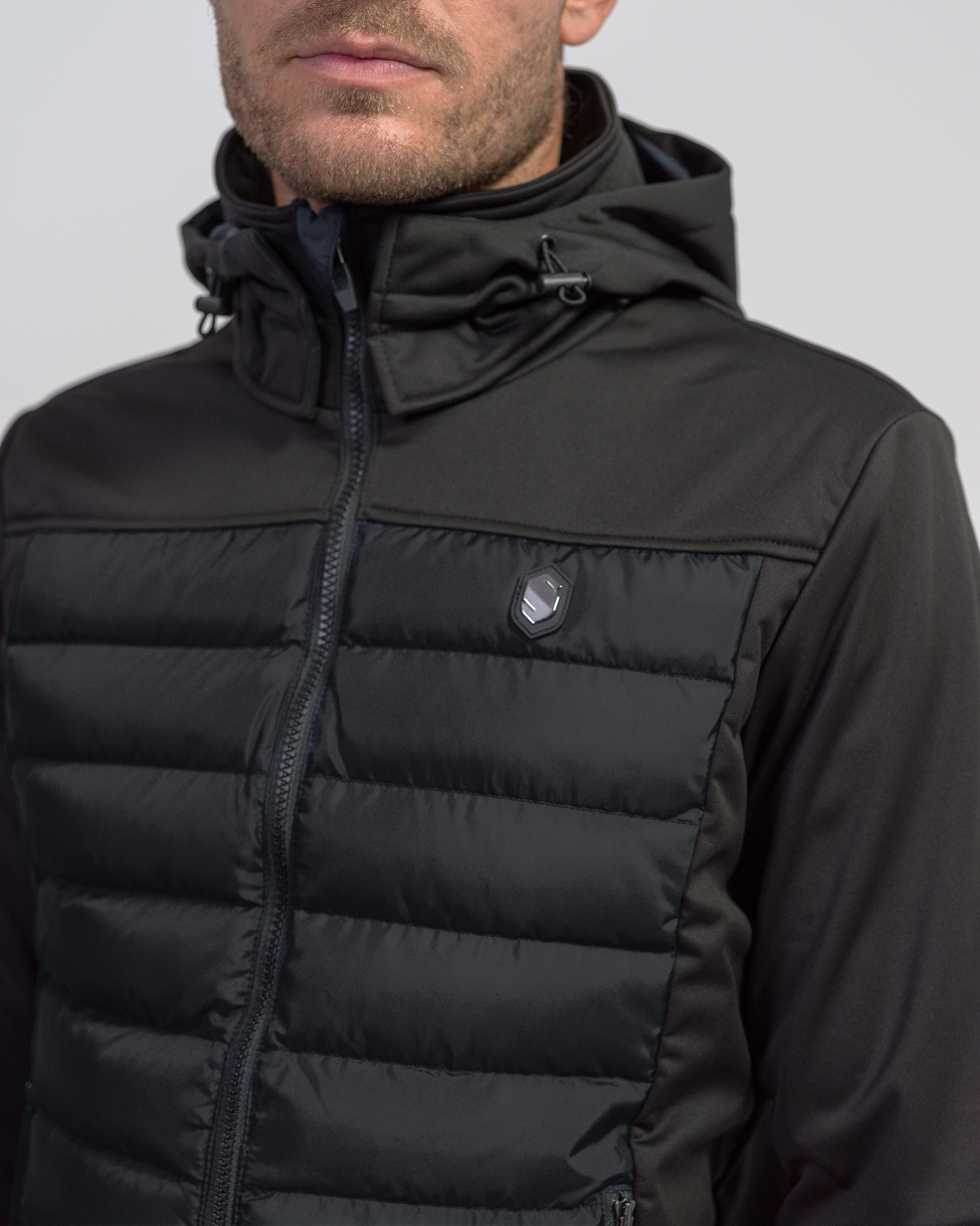 Softshelljacke Herren Leny in schwarz