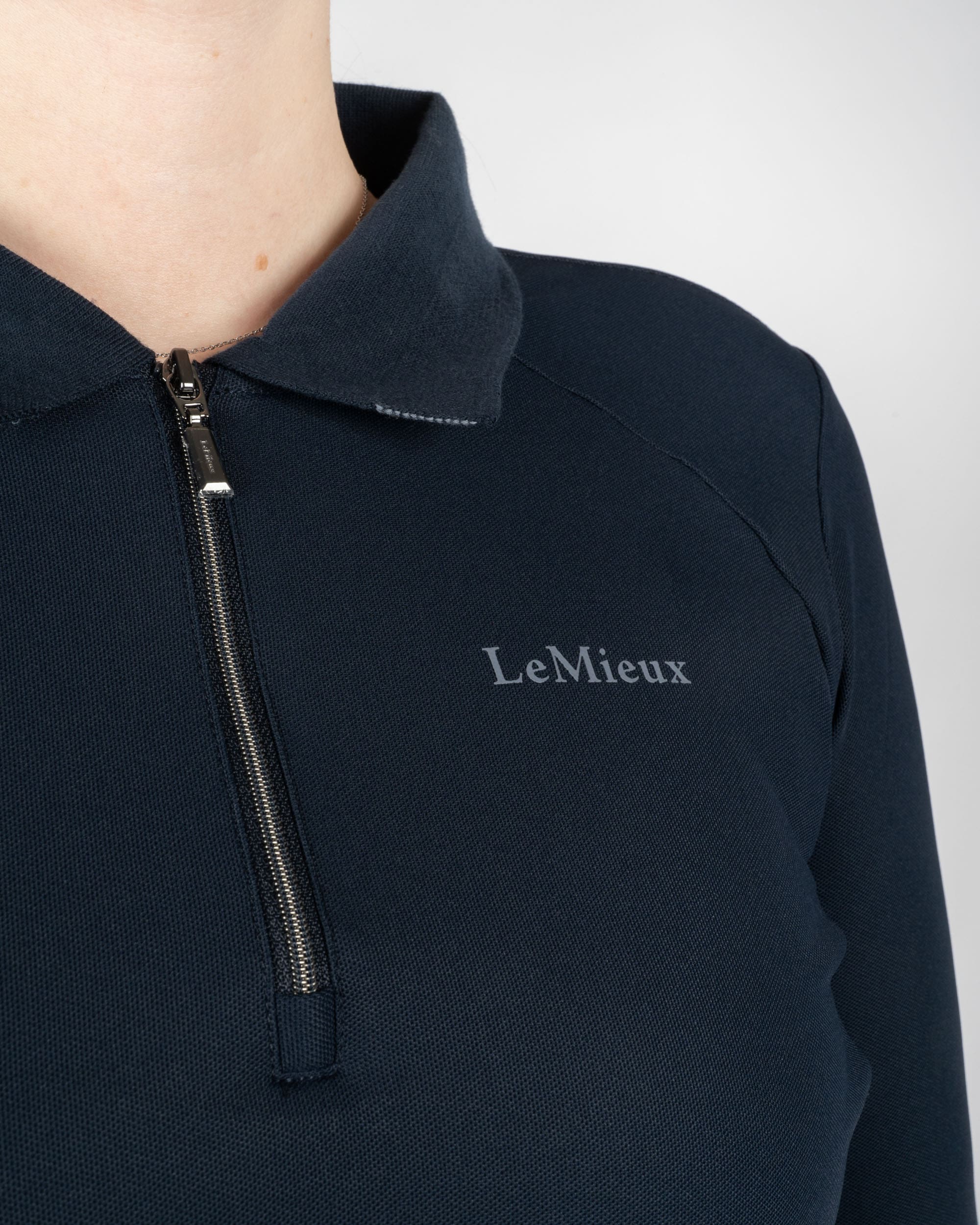 Longsleeve Sport-Polo Damen in navy