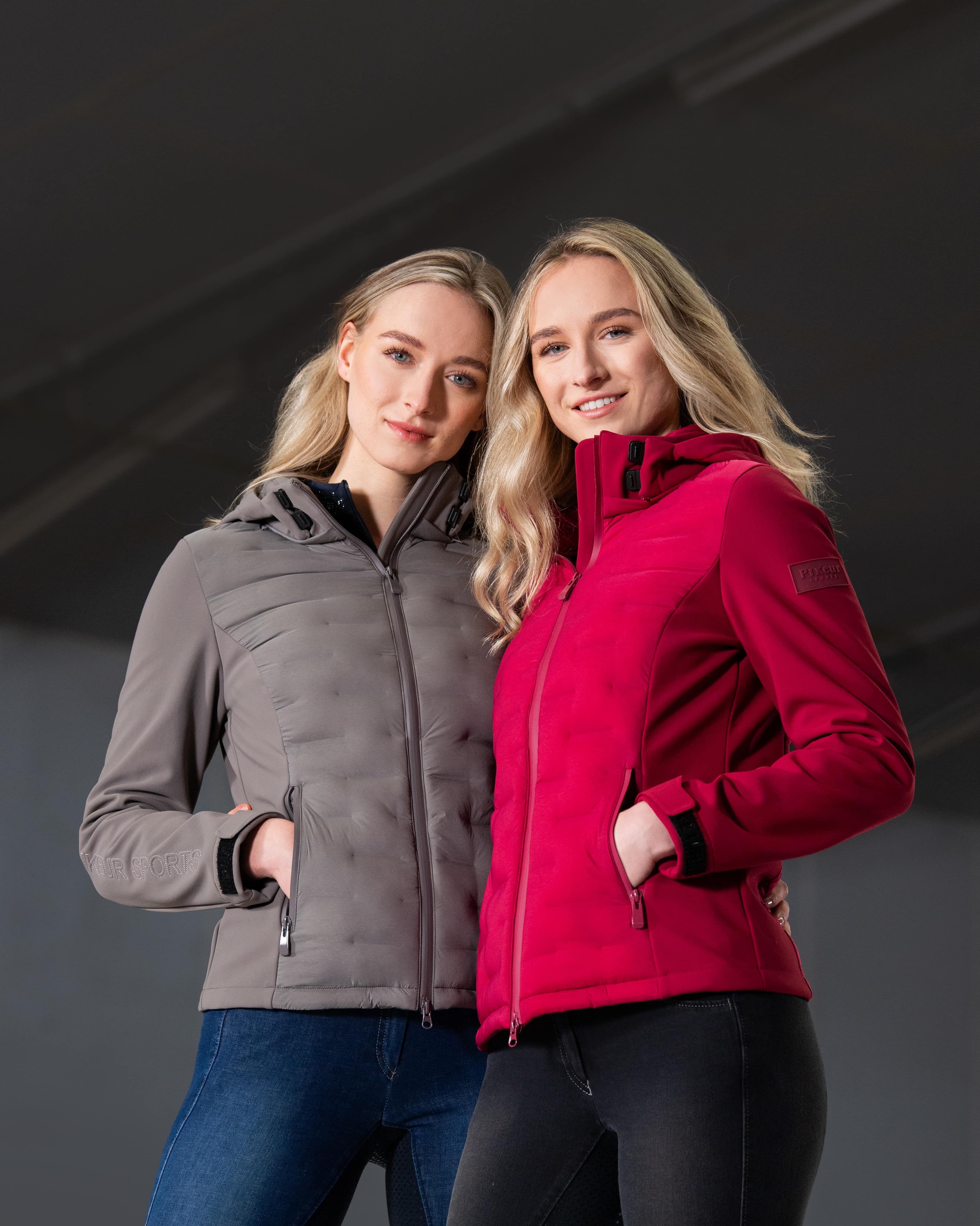 Jacke Damen Hybrid Sportwear in steel grey