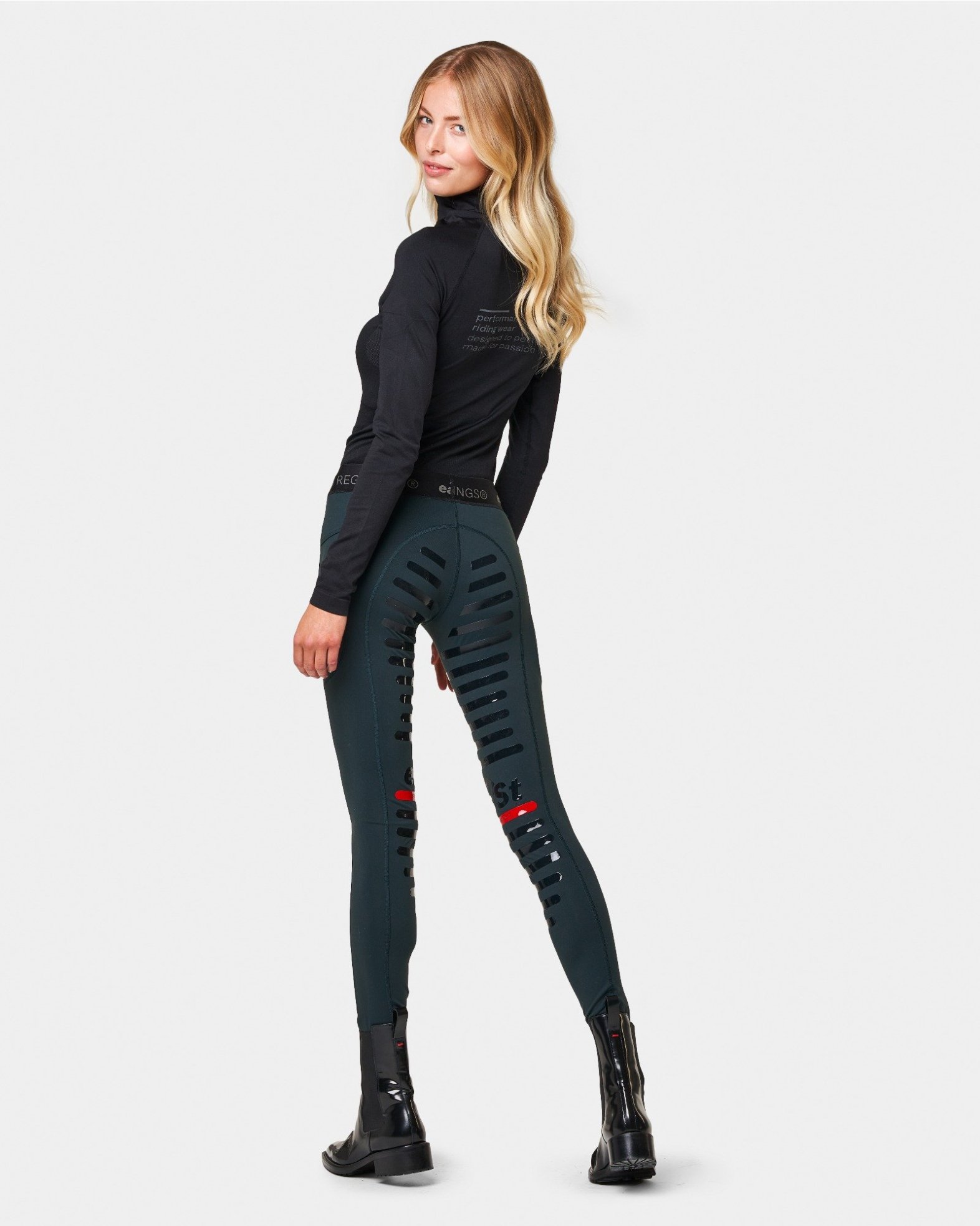 Reitleggings Damen Reggings® R1 mit Vollgrip