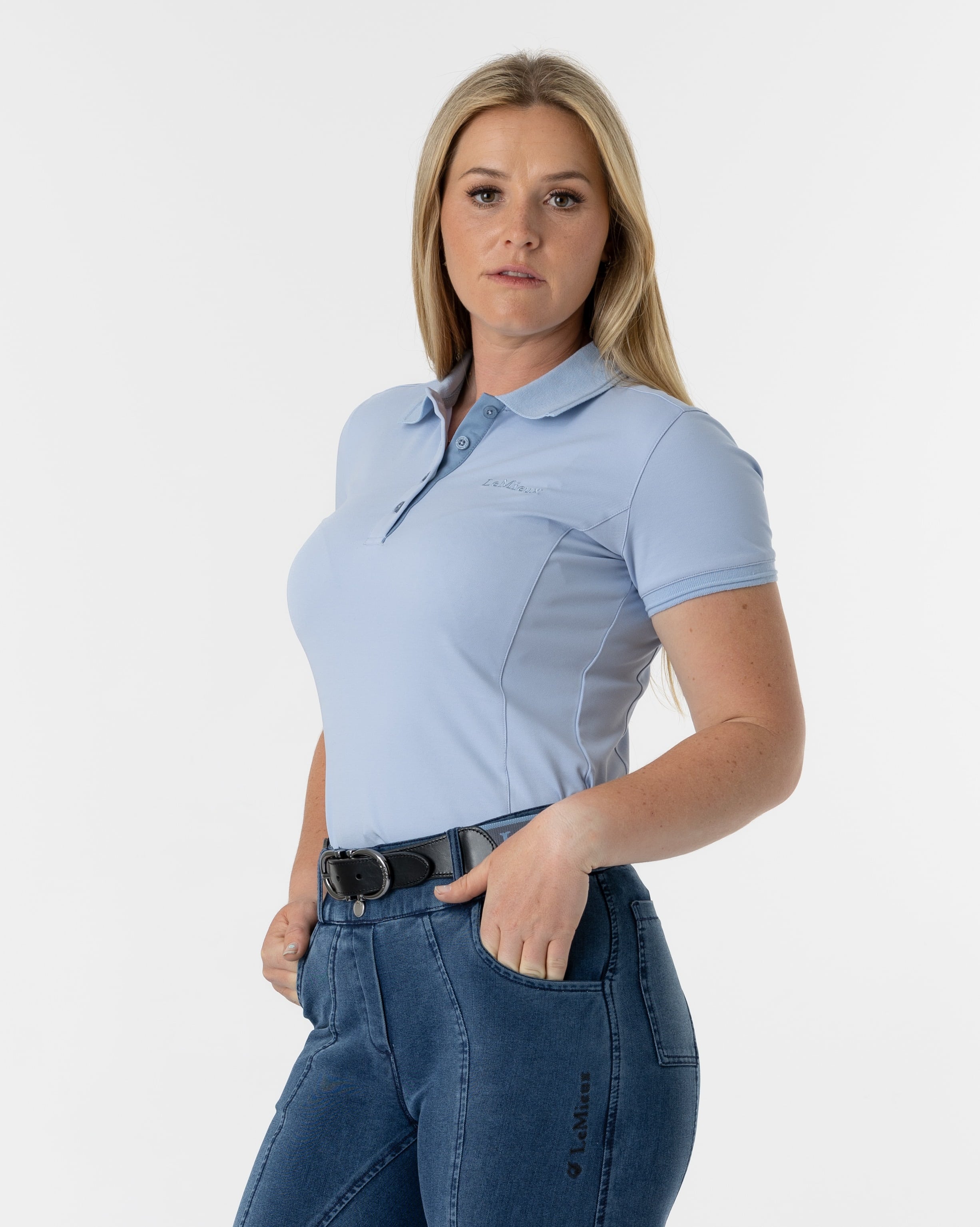 Poloshirt Damen in mist