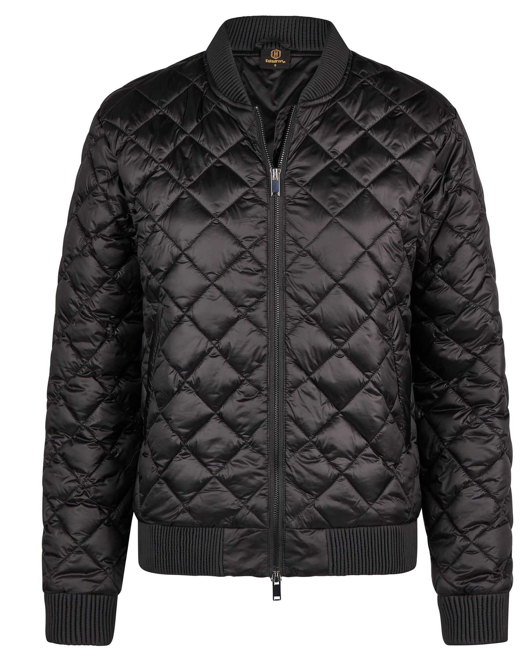 Blouson Damen Heritage Quilt in schwarz