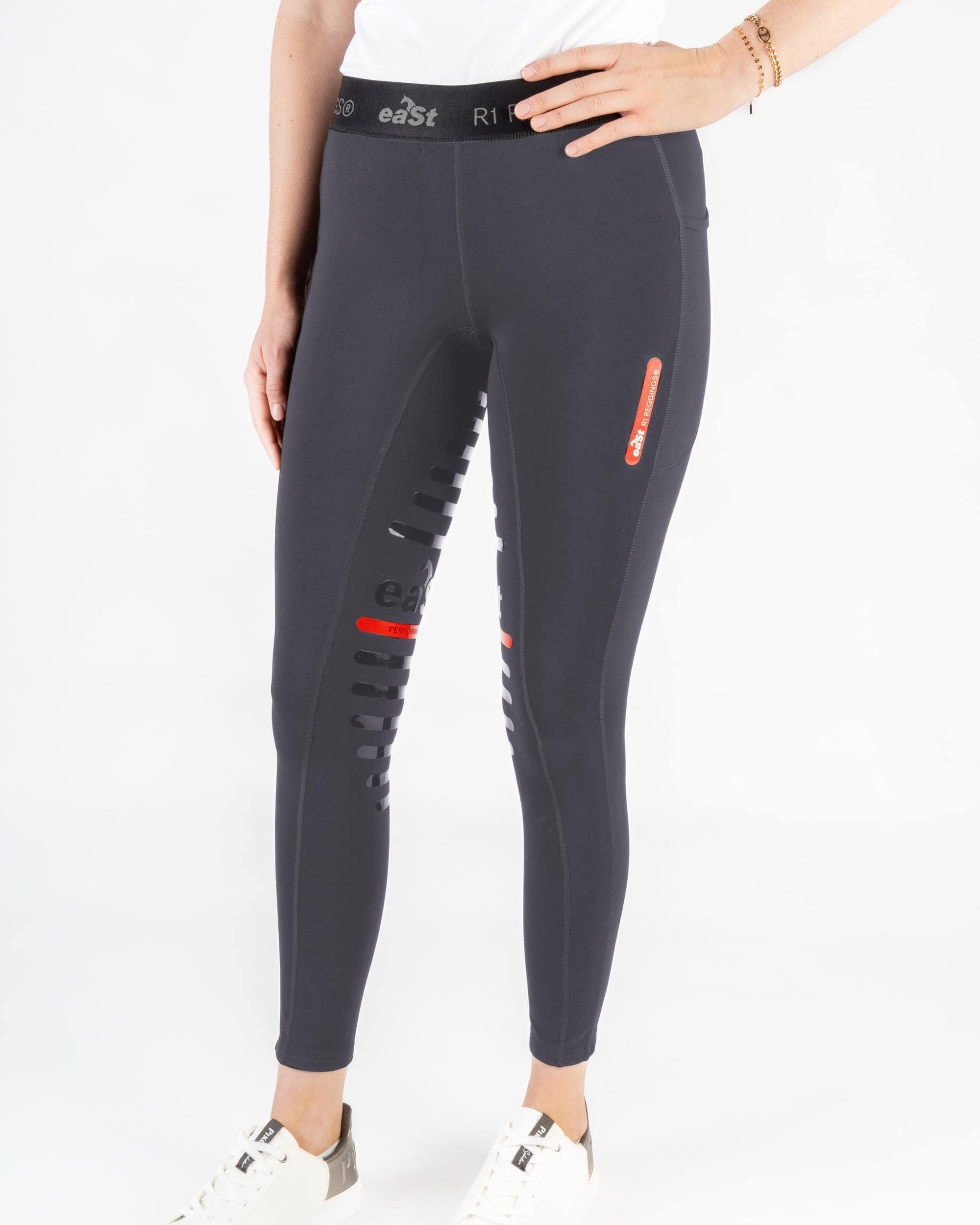 Reitleggings Damen Reggings® R1 mit Vollgrip