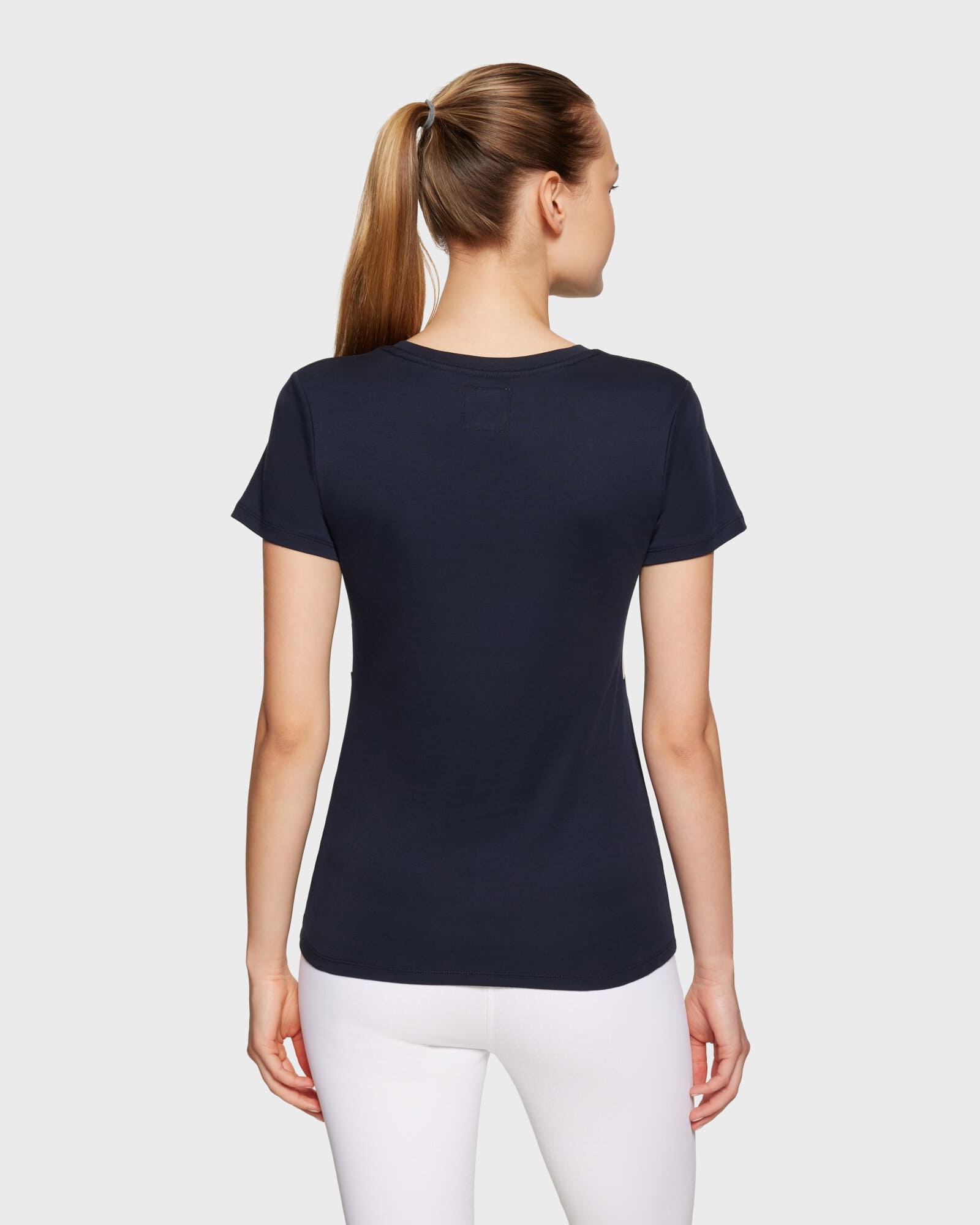 T-Shirt Damen Alba Metals Dots in navy/powder pink