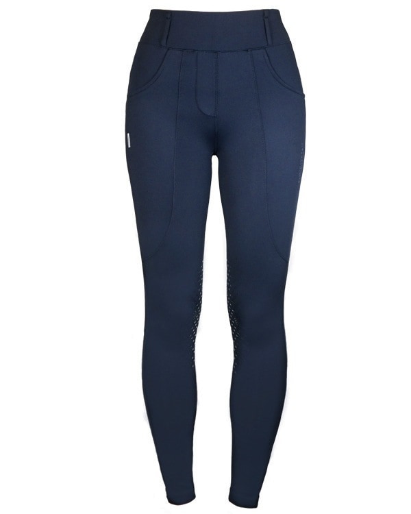 Reithose Damen Compression Jump Supreme Kniegrip in Midnight Blue