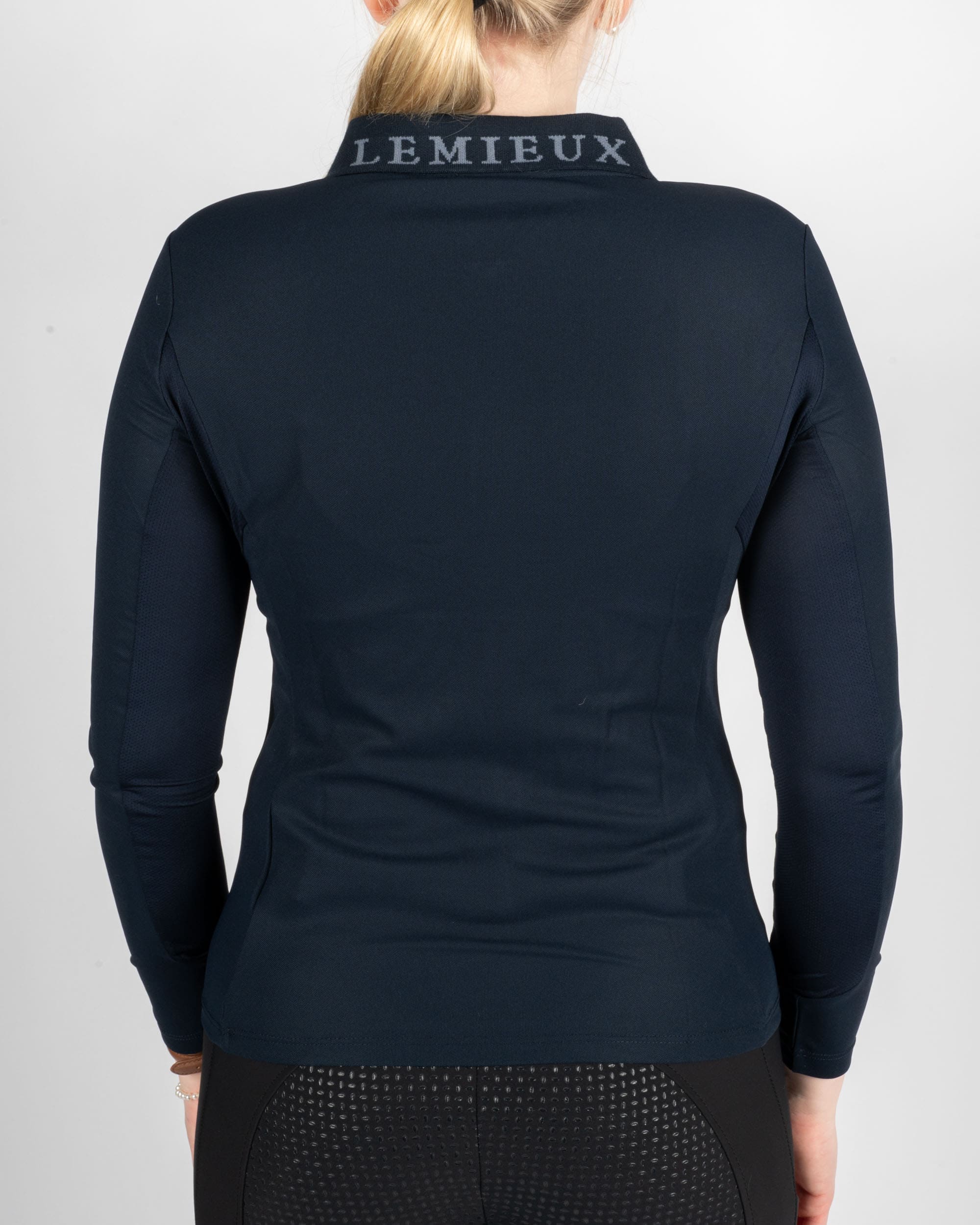 Longsleeve Sport-Polo Damen in navy