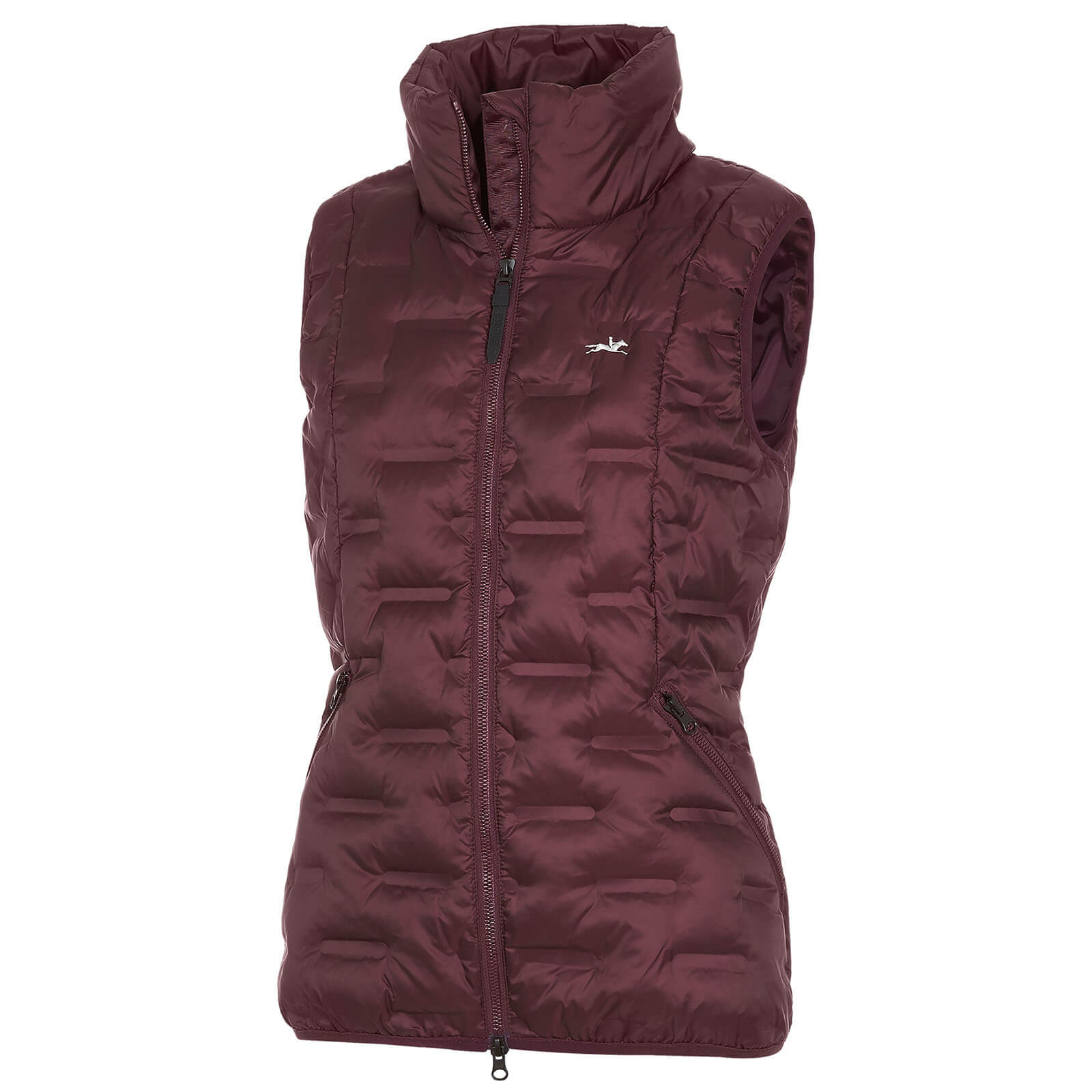 Steppweste Damen Rose Style in wine