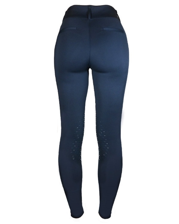 Reithose Damen Compression Jump Supreme Kniegrip in Midnight Blue