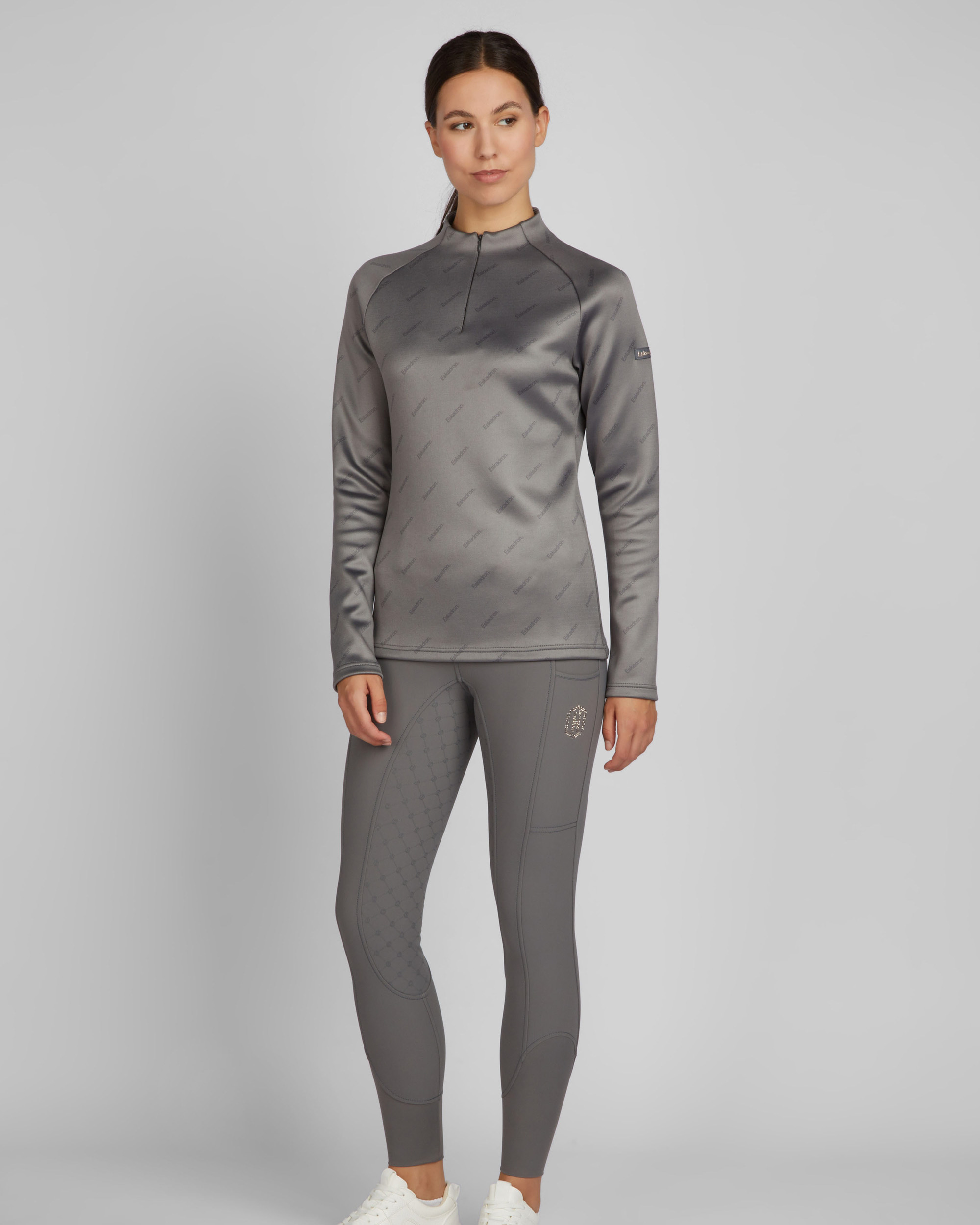 Shirt Damen Half-Zip Jersey Heritage