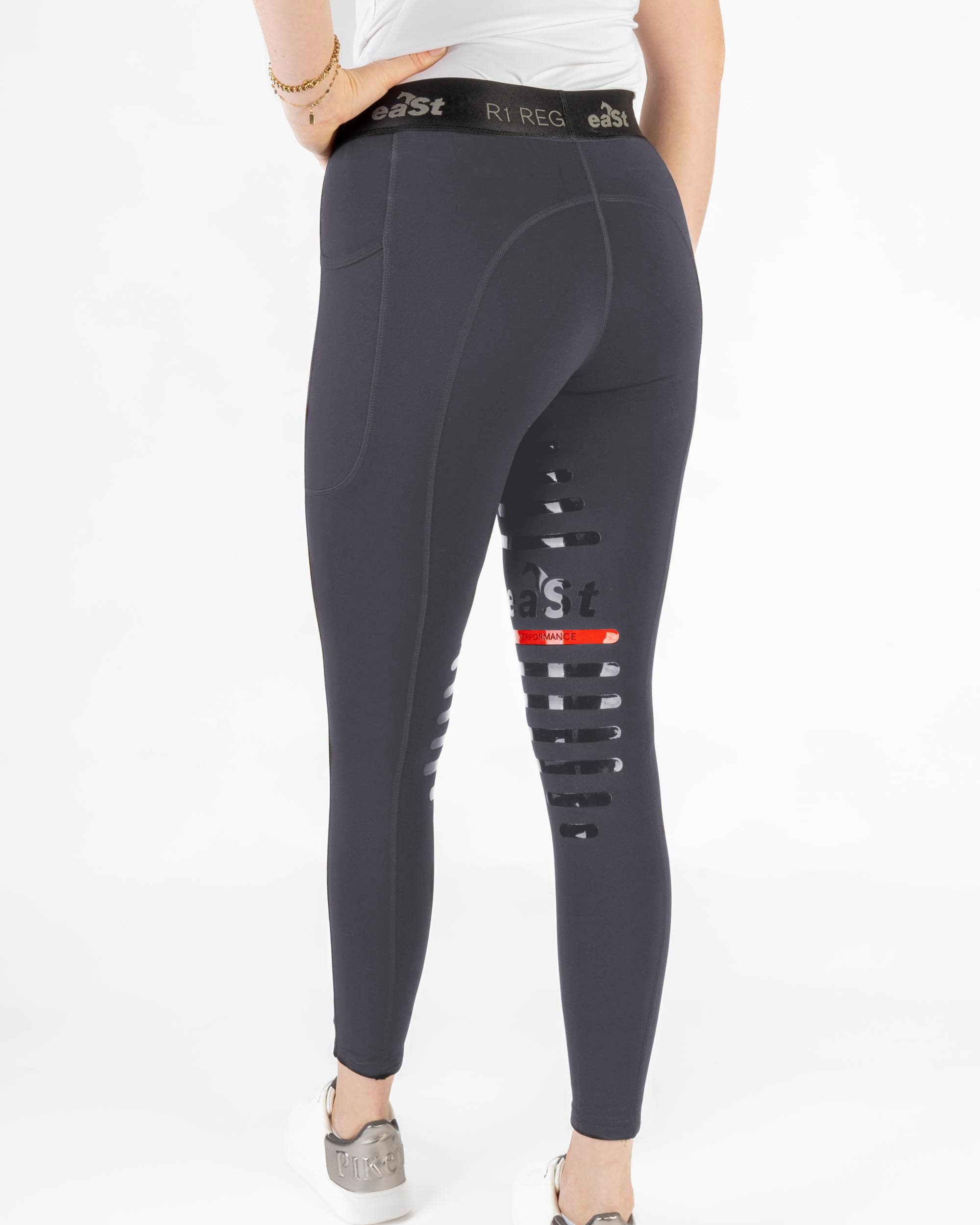 Reitleggings Damen Reggings® R1 mit Vollgrip